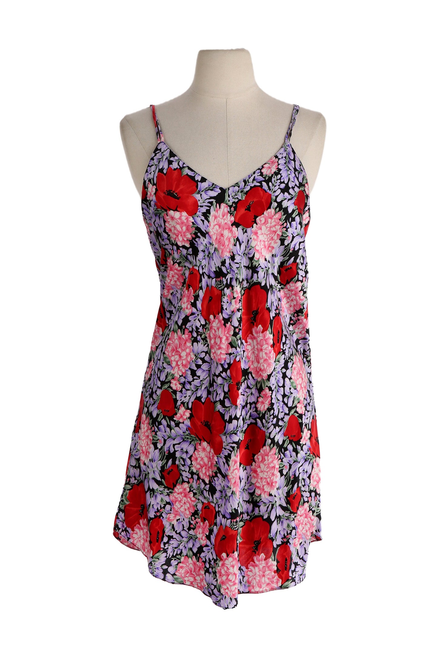 Women's Floral Print Slip Pajama Dress