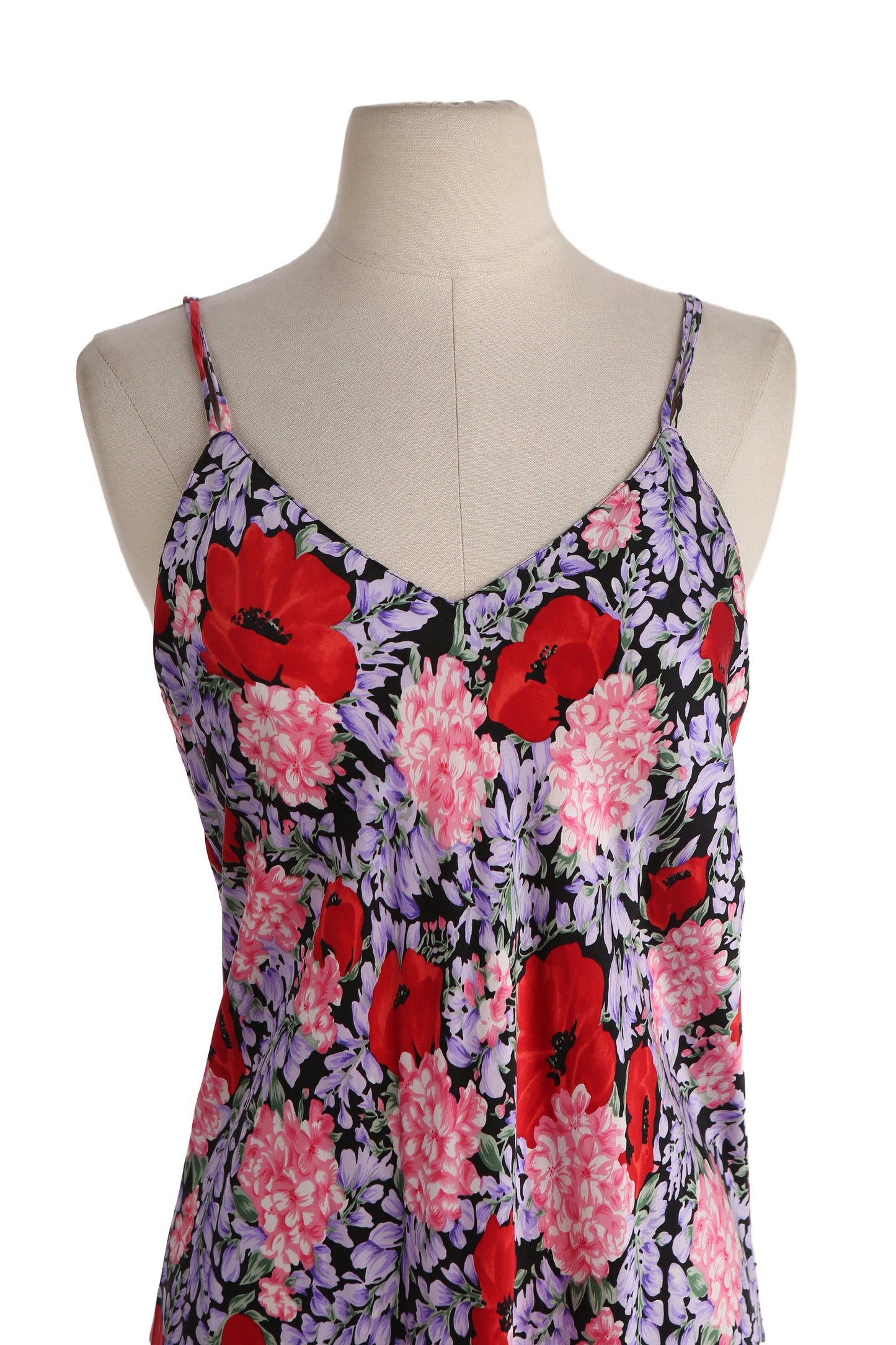 Women's Floral Print Slip Pajama Dress