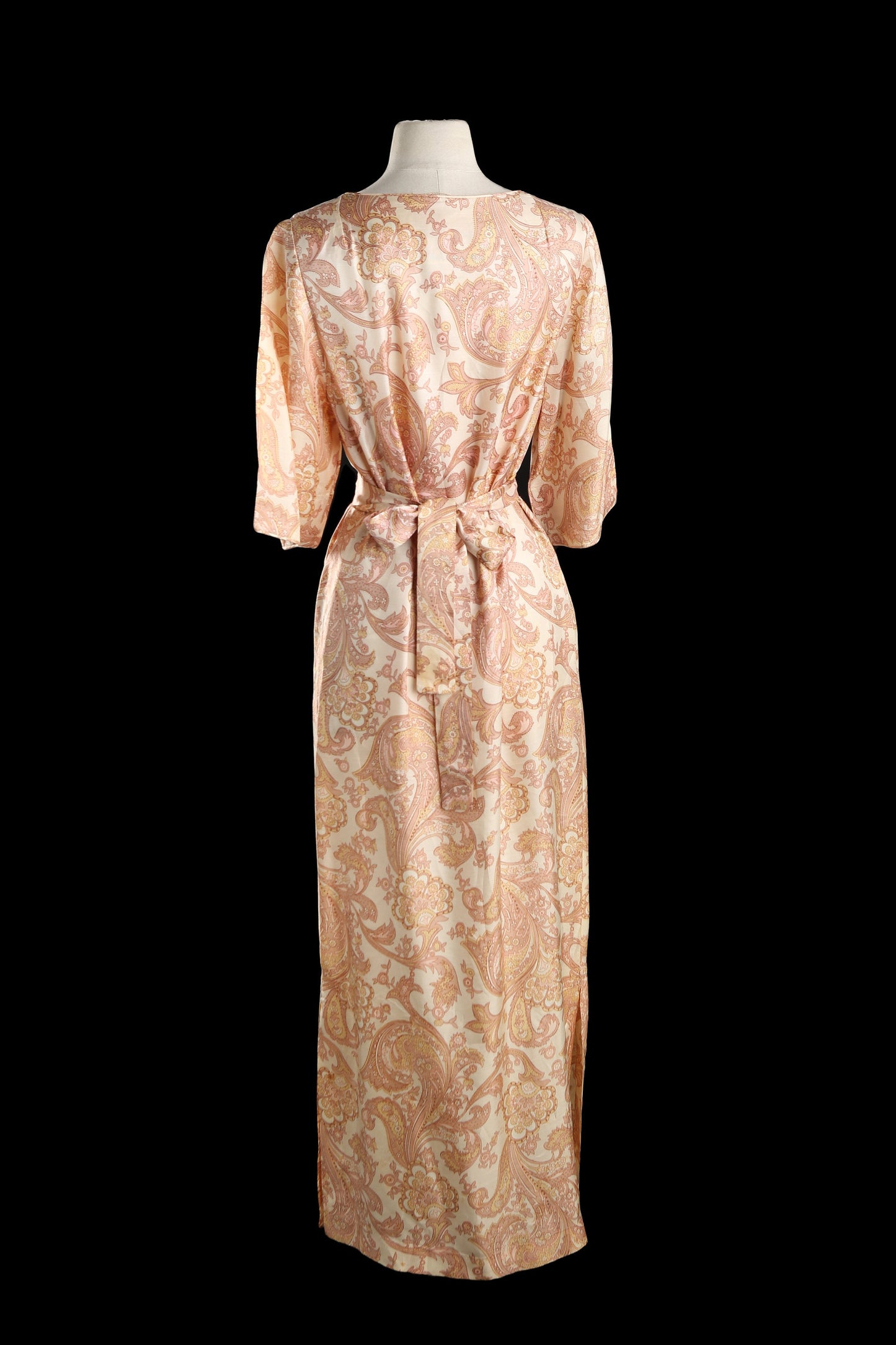 Vintage Women's Paisley Print Long Casual Dress / Sadie for I. MAGNIN & Co.