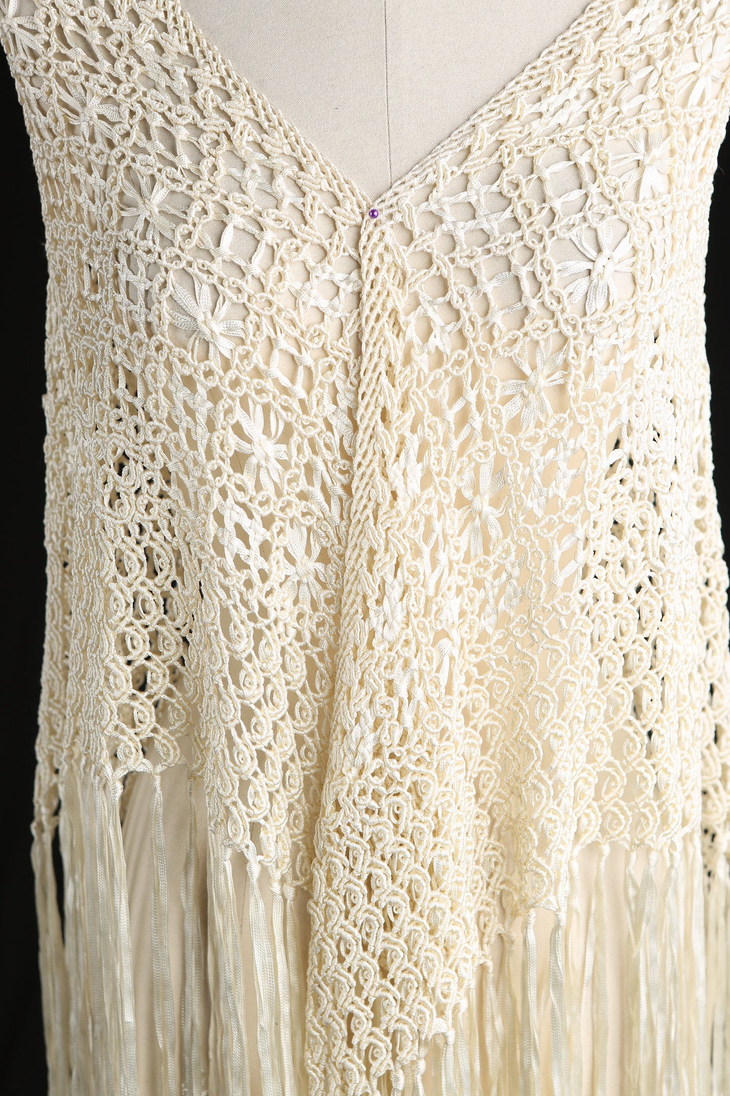 Vintage Women's Crochet Shawl