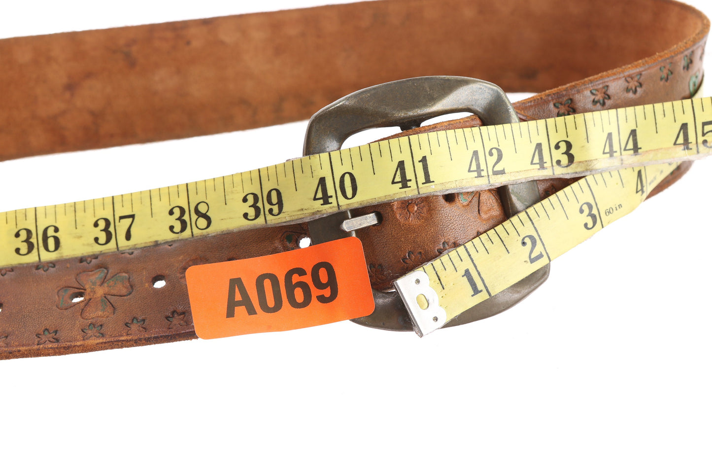 70s Tooled Leather Belt