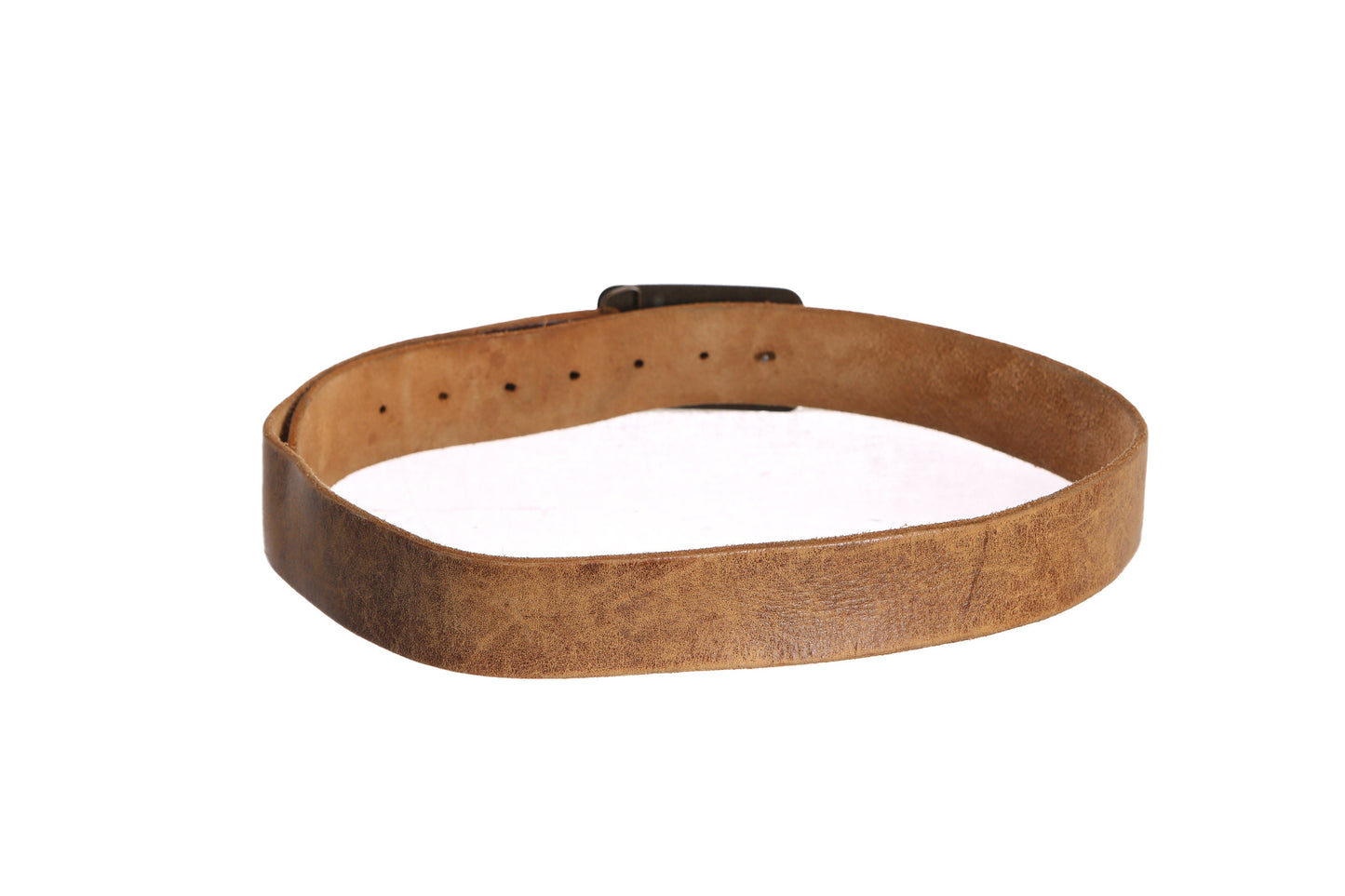 Vintage Leather Belt with Pink Little Bird Buckle