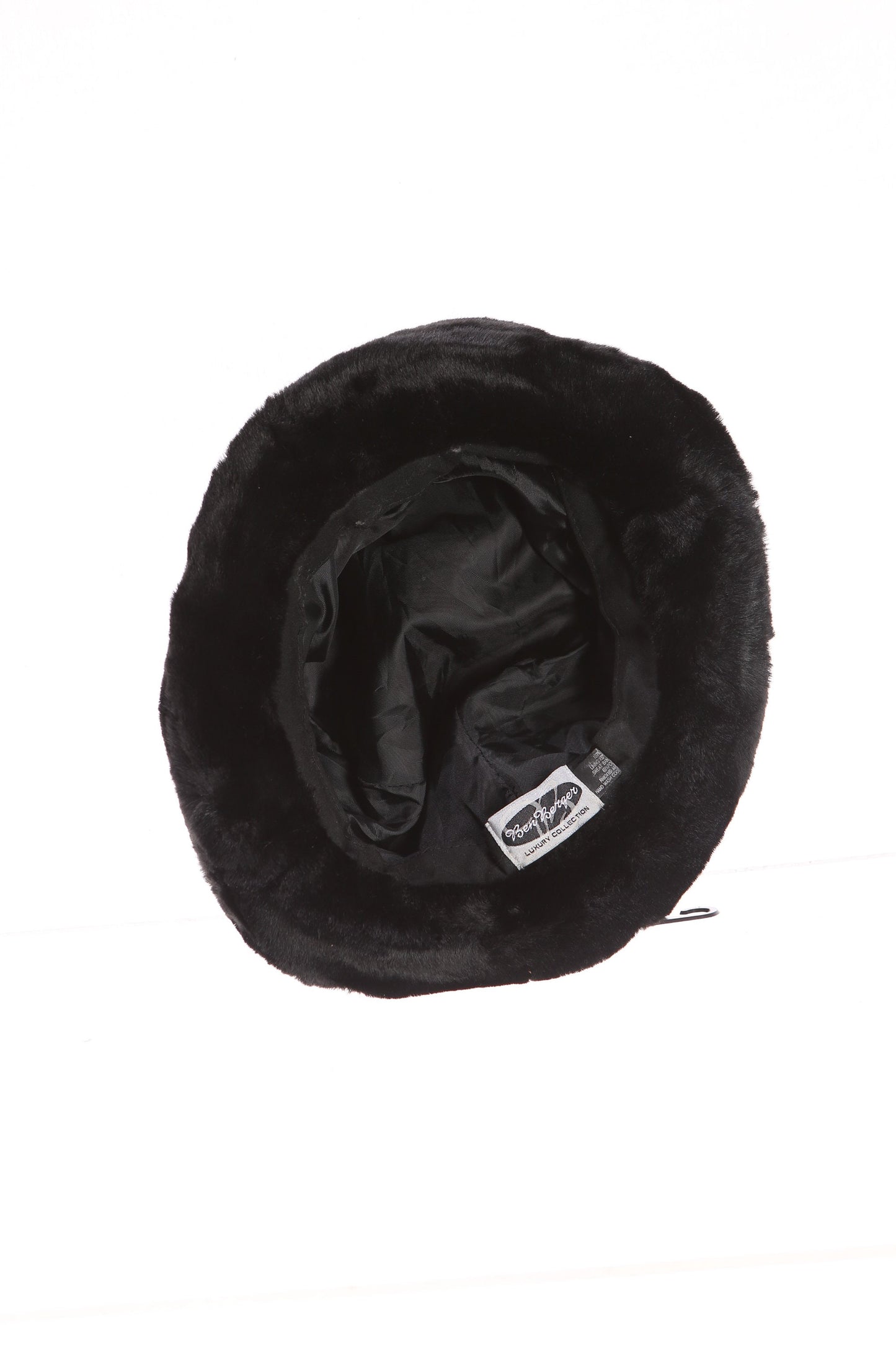 Y2K Women Black Faux Fur Hat