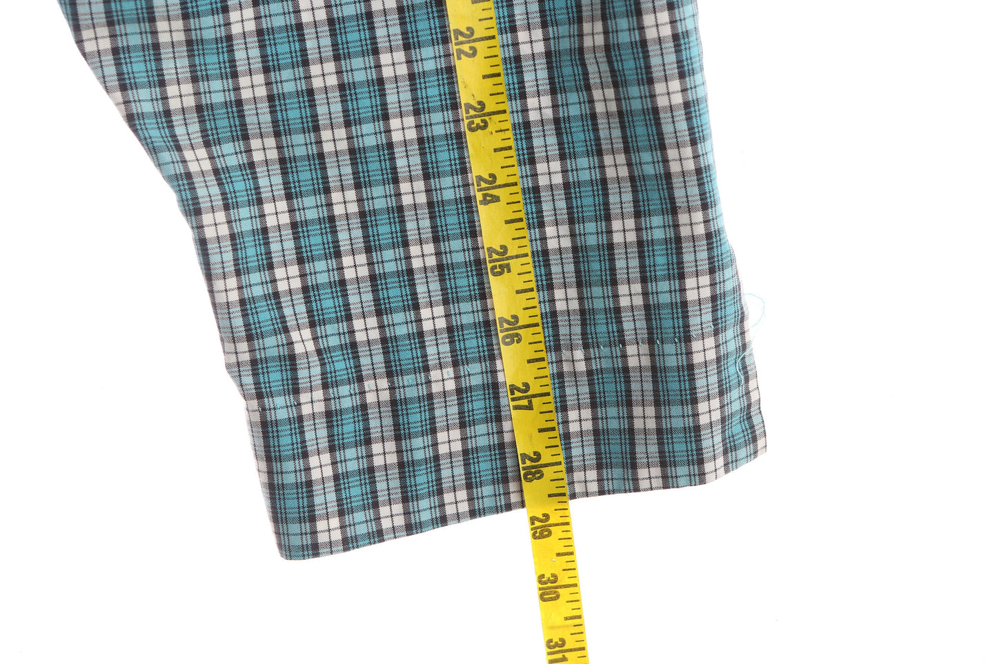 1960s Women GReen Capri Plaid Pants