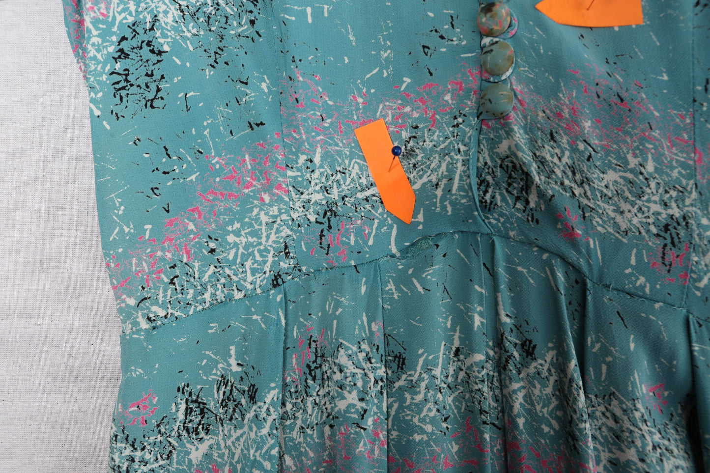 1940s Green Casual - Summer Dress