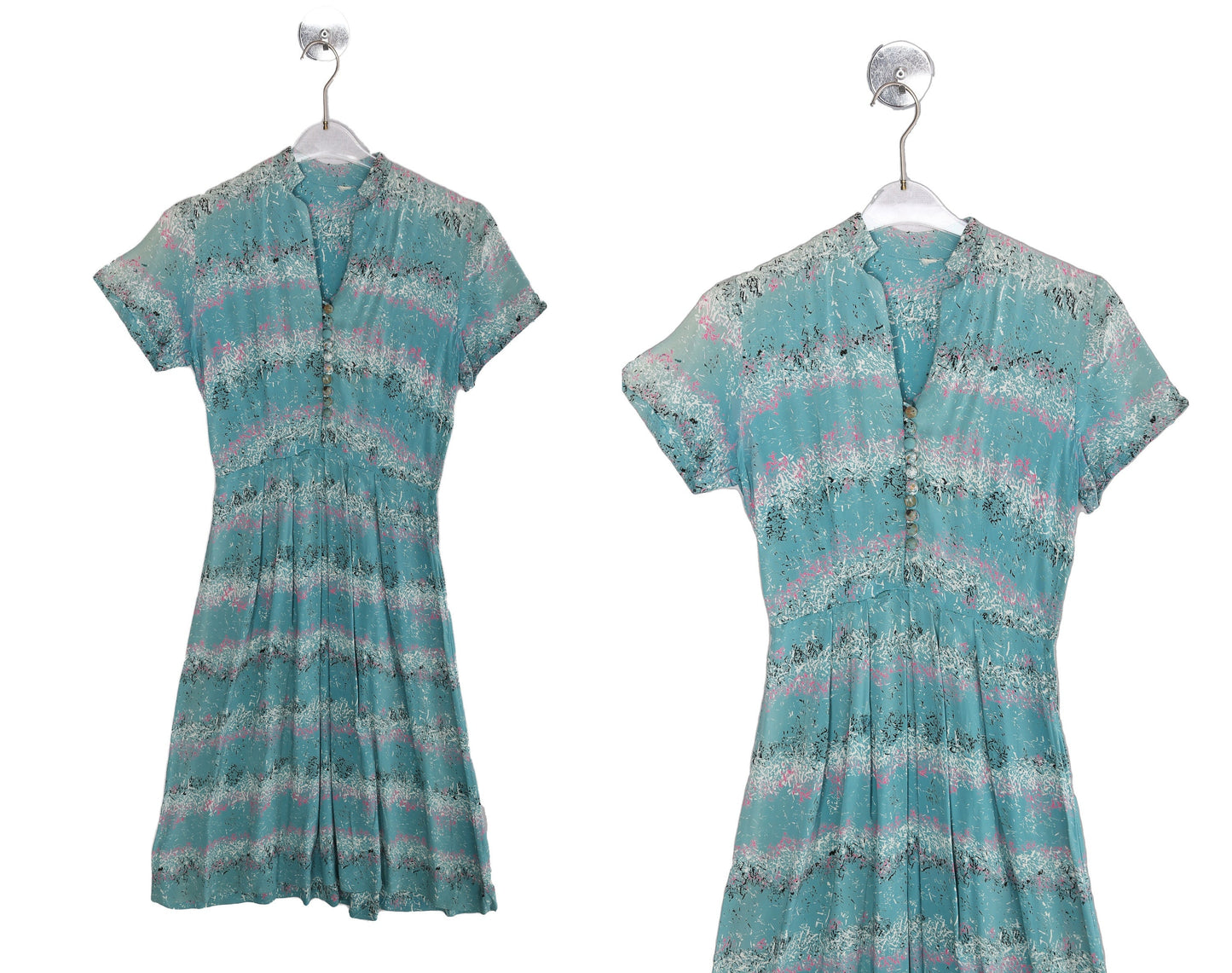 1940s Green Casual - Summer Dress