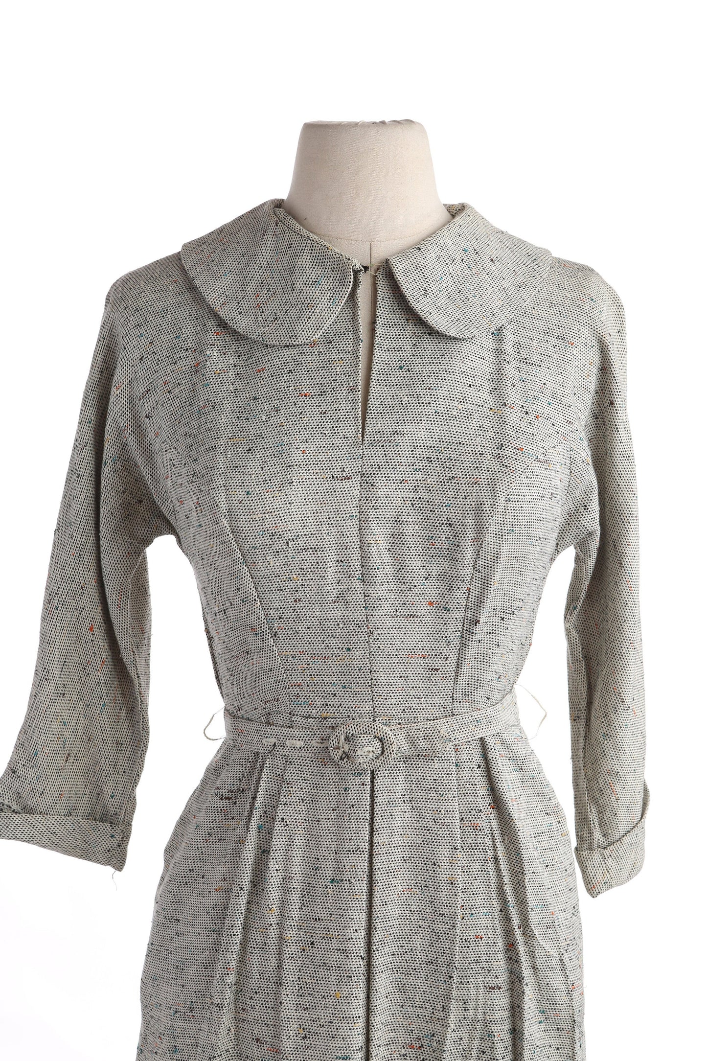 1950s Women Gray Casual Dress