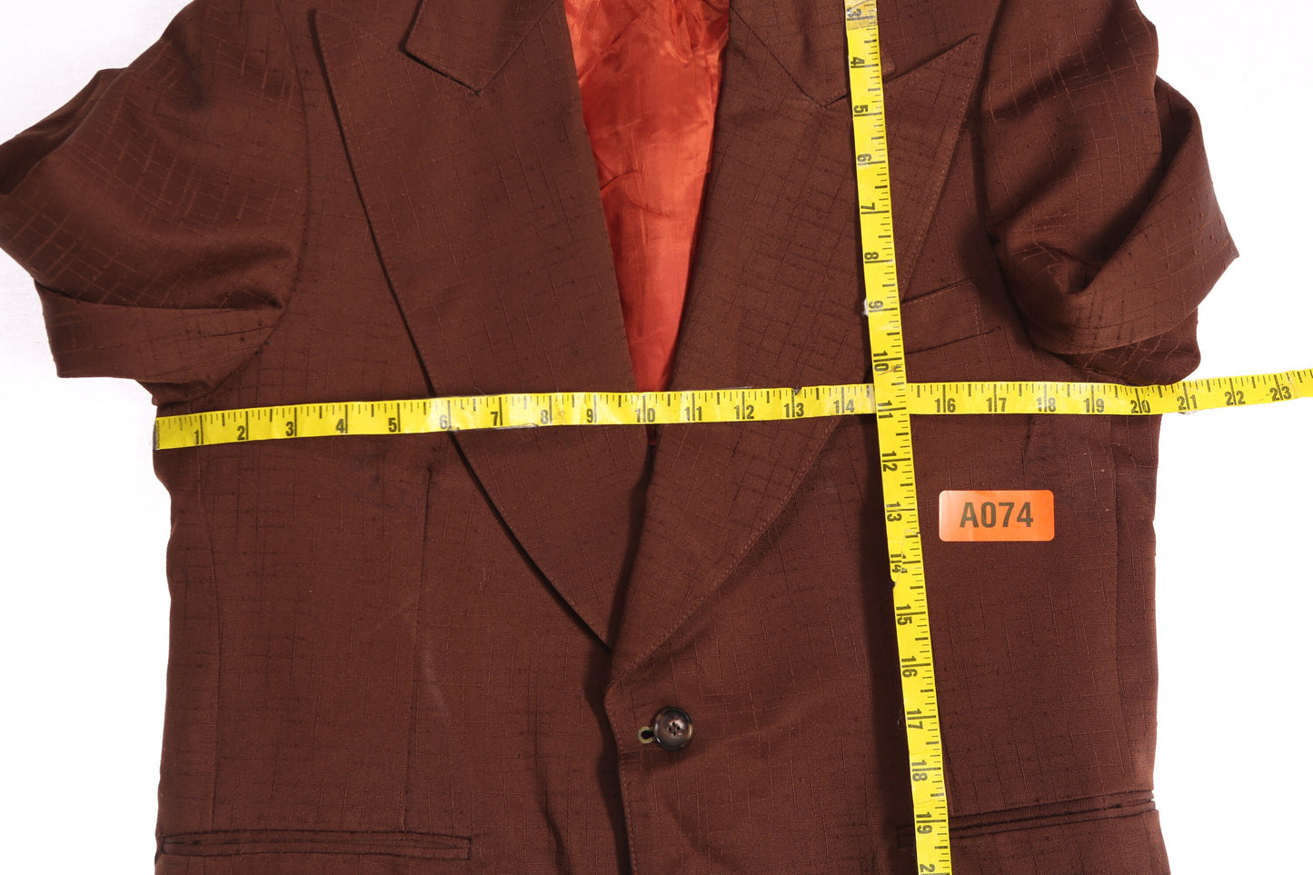 1970s Men's Brown Polyester Suit