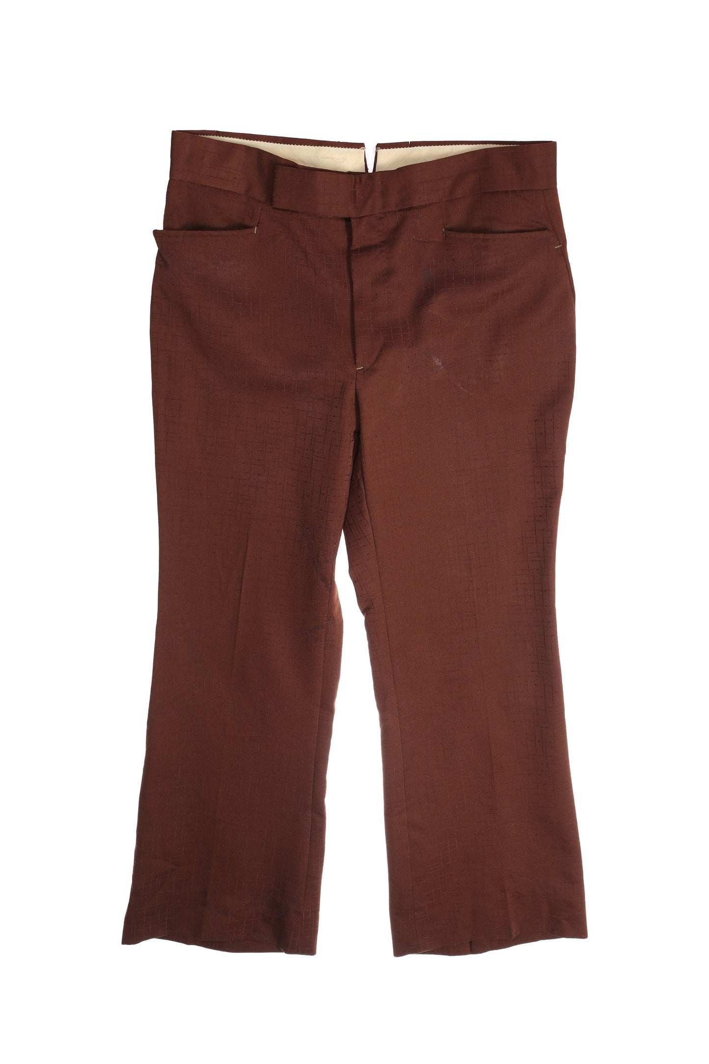 1970s Men's Brown Polyester Suit