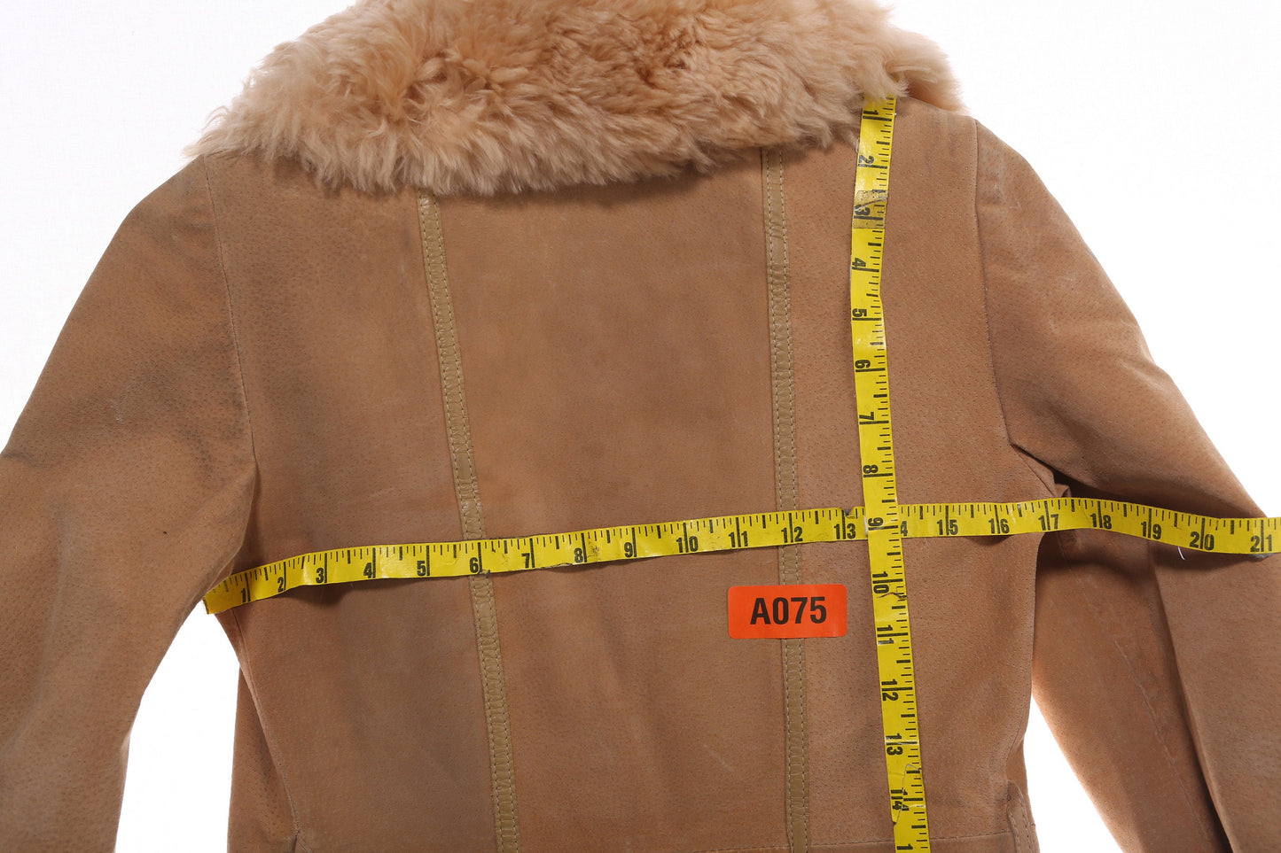 Vintage Women Suede Fur Collar Jacket by Avanti - Made in United State - Estimated Era 1970's - 1980's