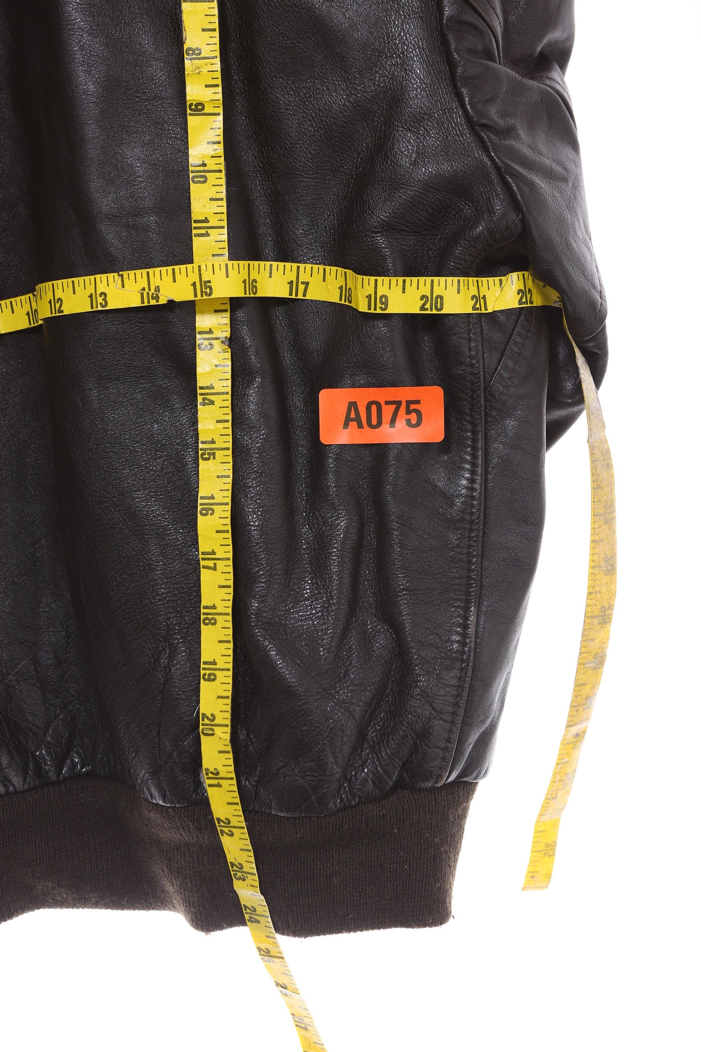 Vintage Leather Bomber Jacket by Cooper - Made in USA - Estimated Era 1970's - 1980's