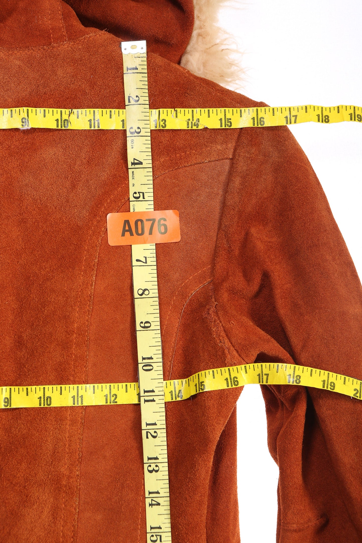 Vintage Women's Brown Hooded Suede Coat with Fur Seam by Gastown Talk - Estimated Era 1960's - 1970's