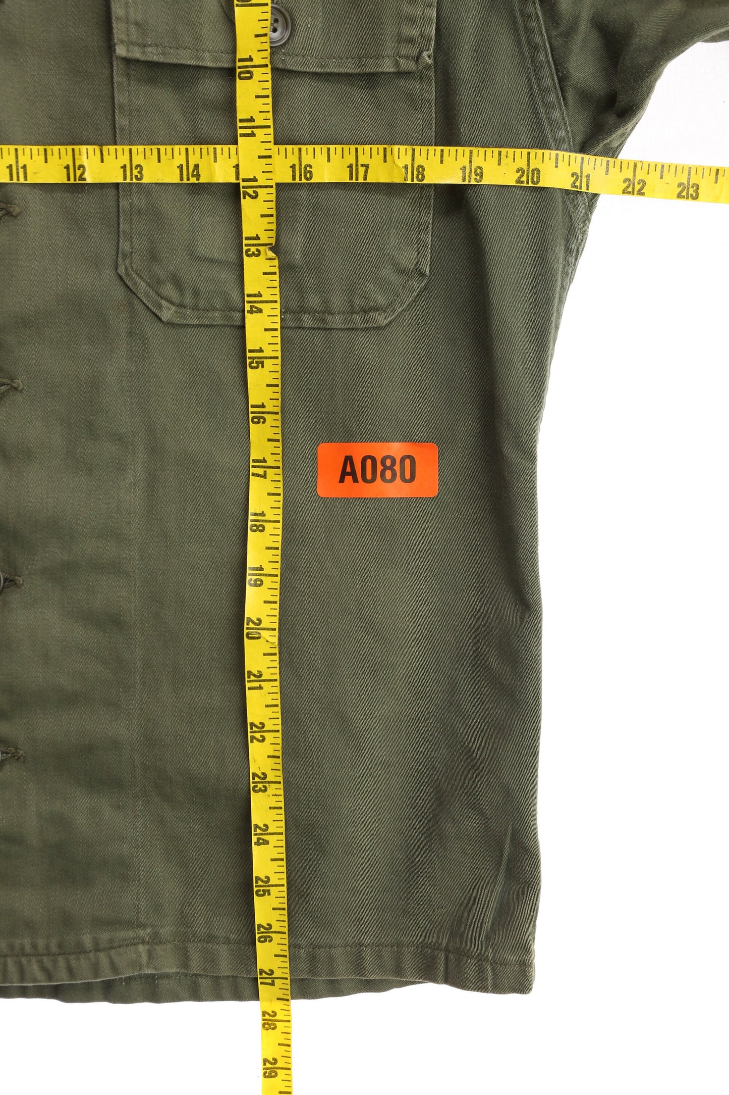 Vintage Men's Green Military Shirt