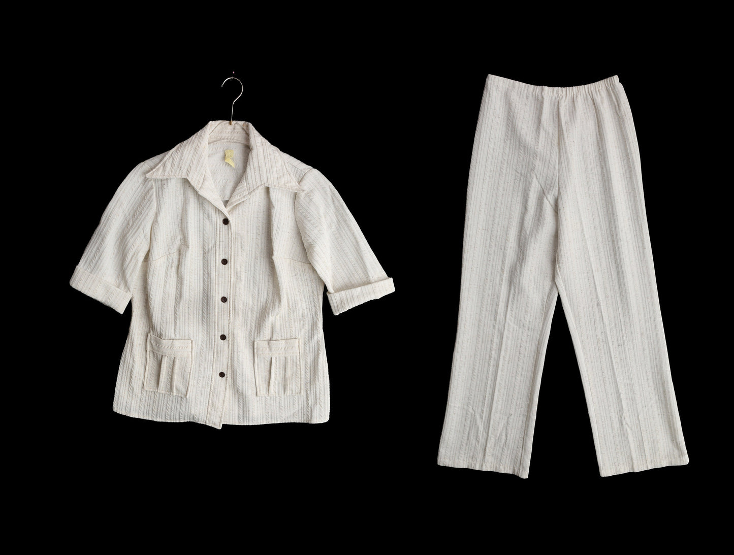 1970's Women White Casual Suit