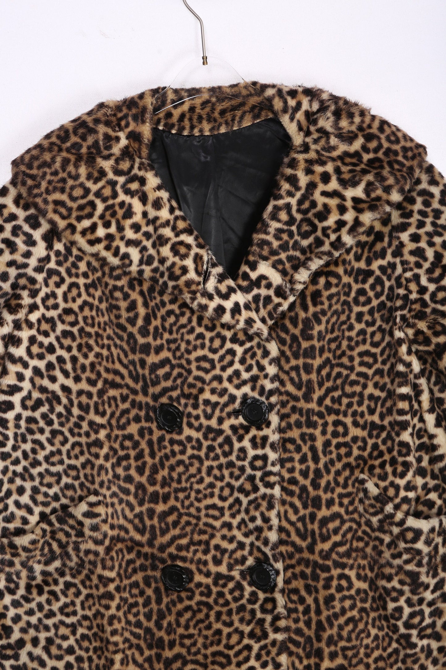 Vintage Women's Leopard Print Faux Fur Coat by Sportowne - Estimated Era 1950's - 1960's