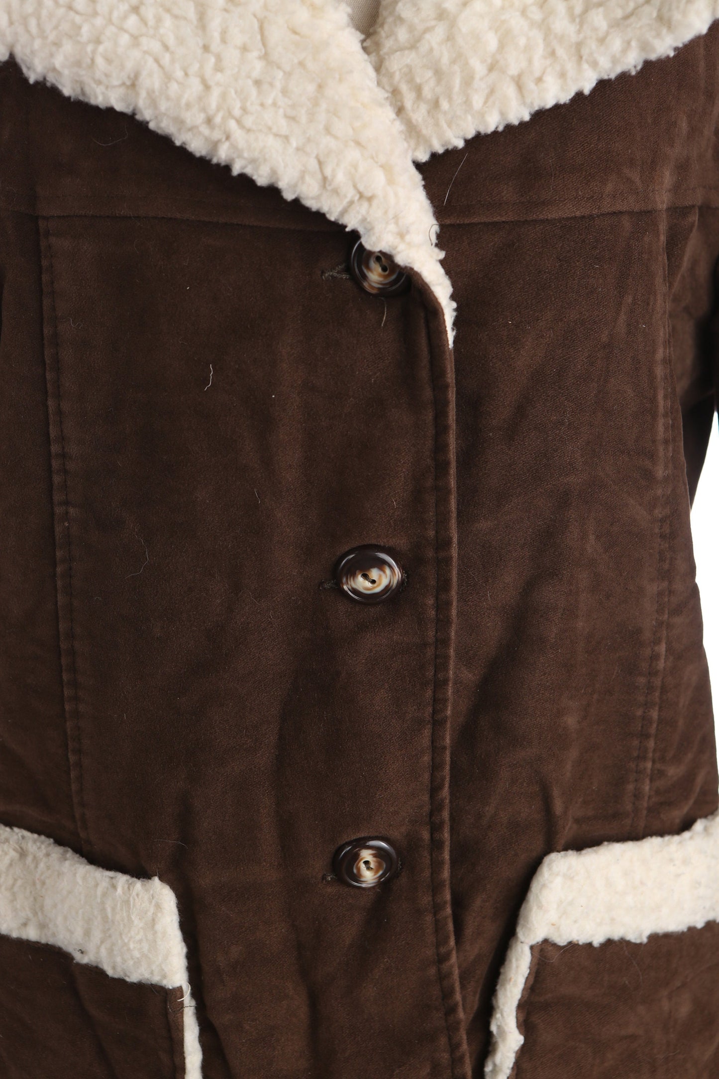 Vintage Women's Brown Winter Coat by Bonds - Made in USA - Estimated Era 1970's - 1980's