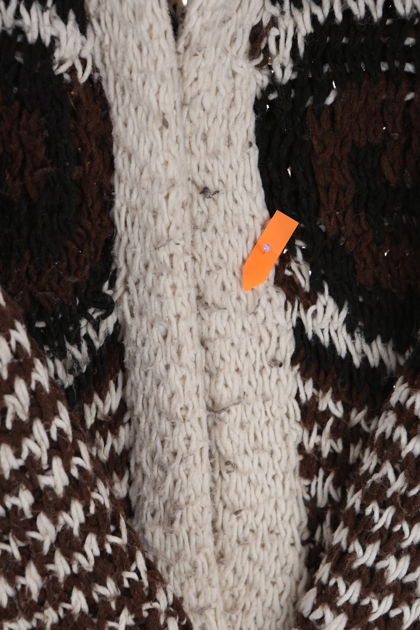 Vitage Men's Open Cardigan Sweater - Estimated Era 1970's - 1980's