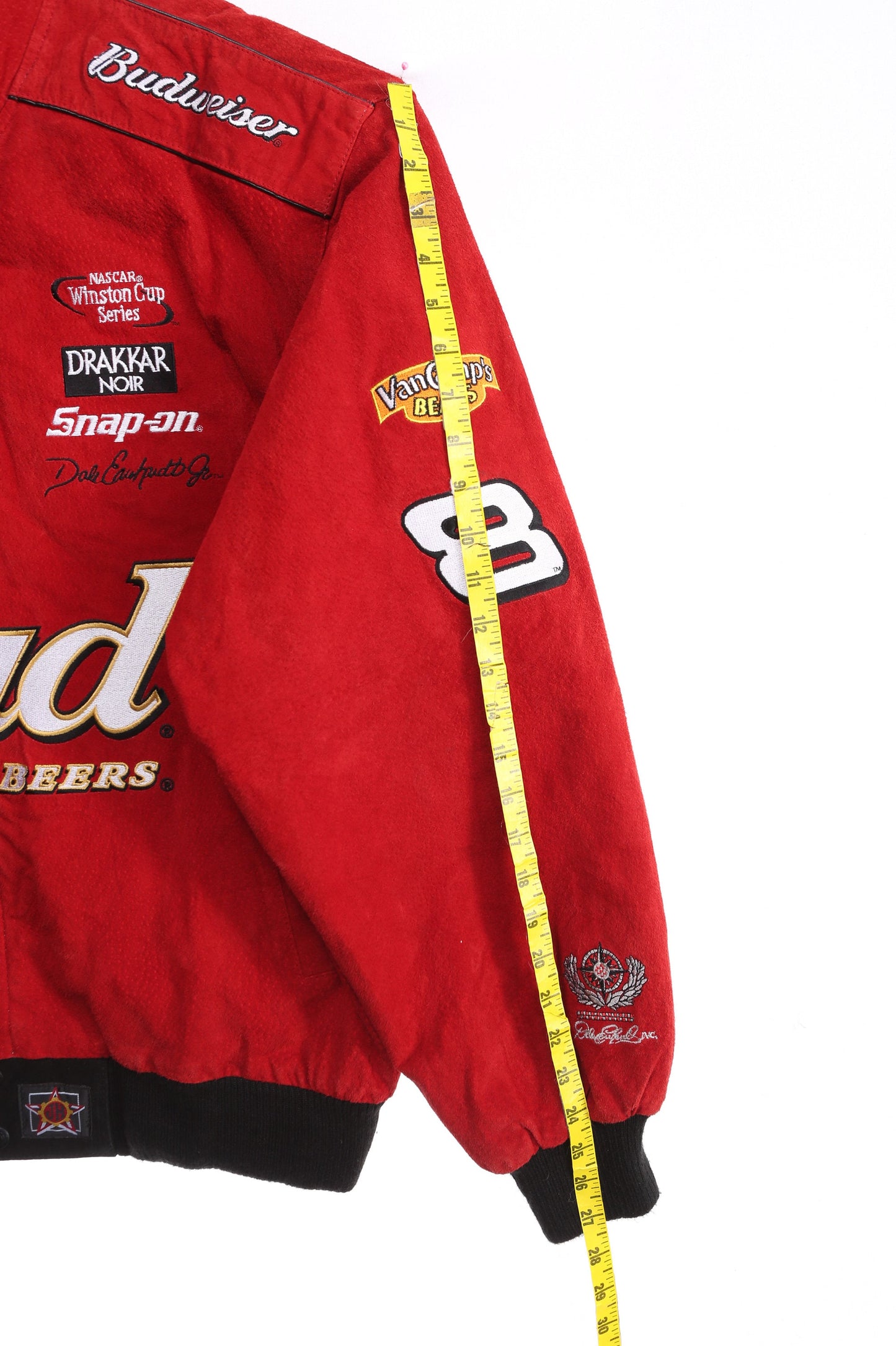 Vintage Red NASCAR Jacket by Chase - Estimated Era 1990's - 2000's