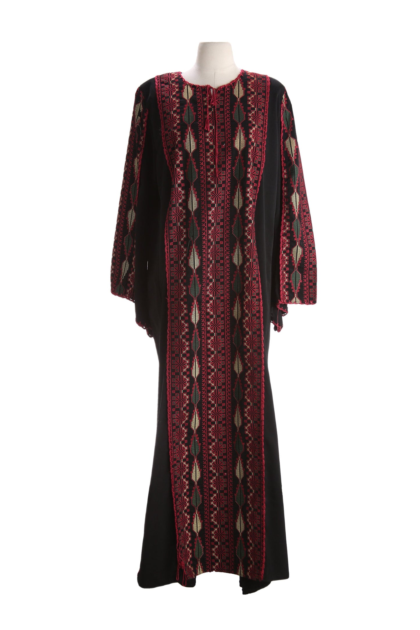 Women's Black Tunic Embroidered Dress