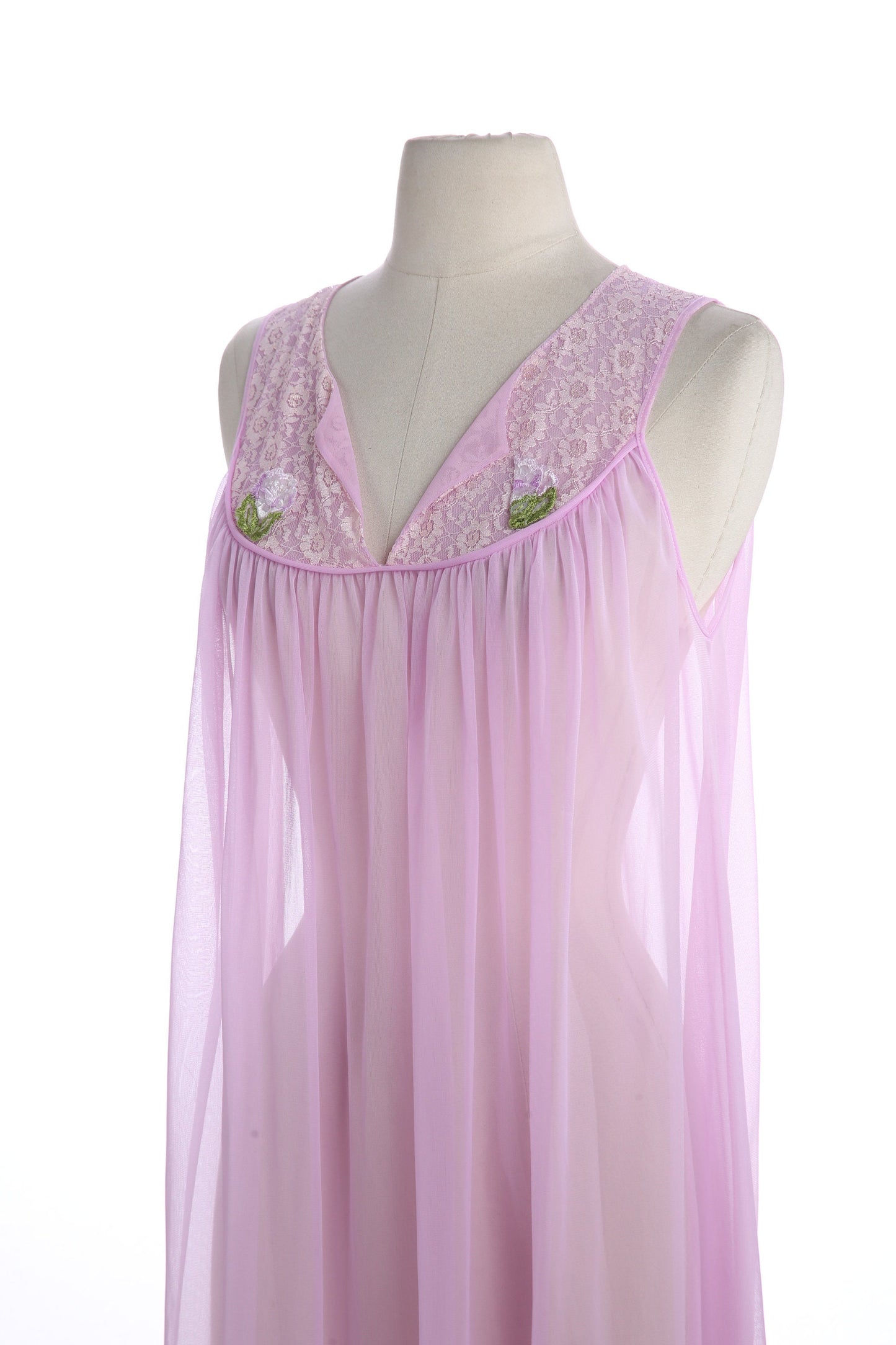Vintage Women's Nightgown Dress - Estimated Era 1960's - 1970's
