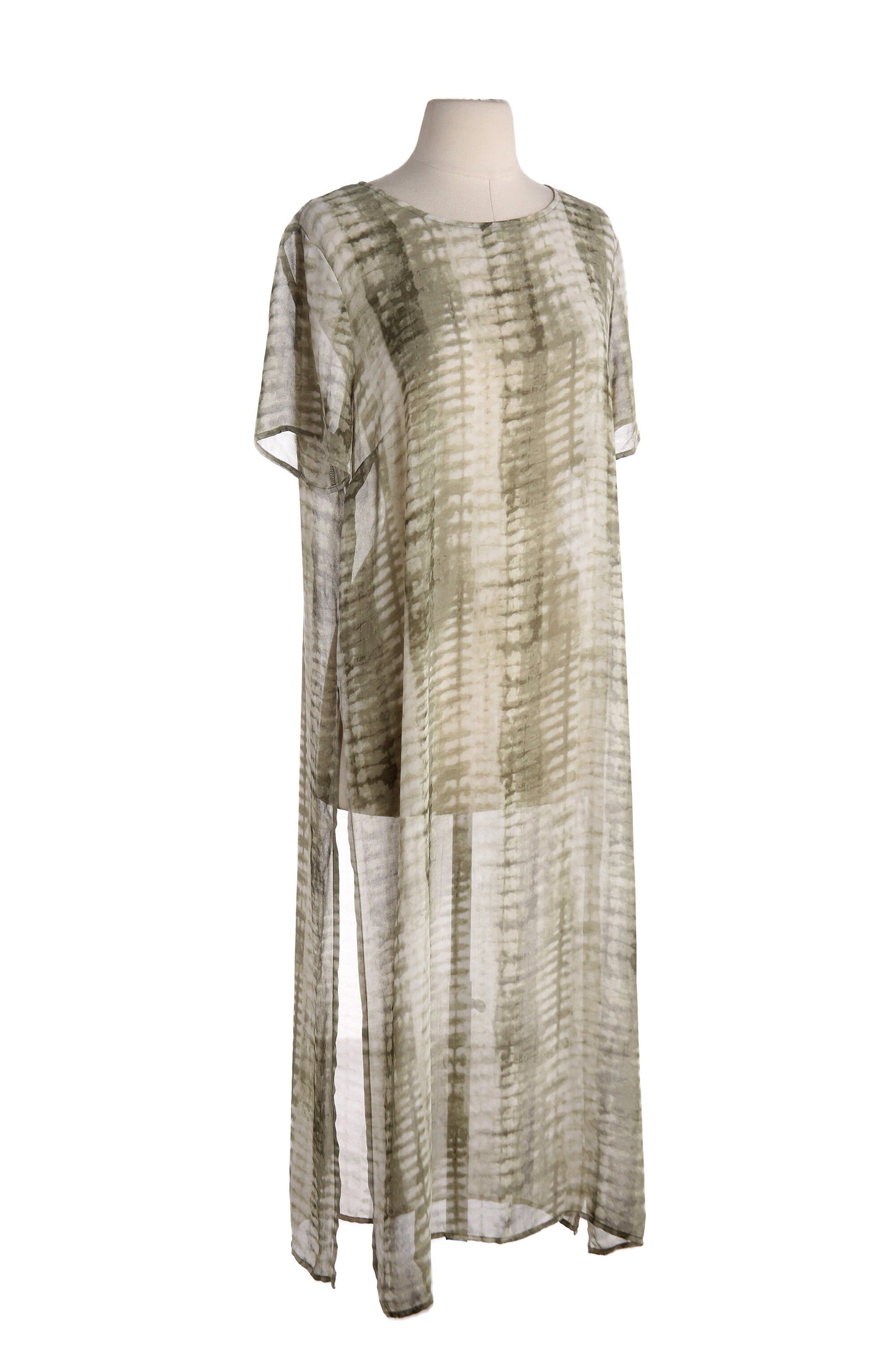 Y2K Gray Sheer Dress