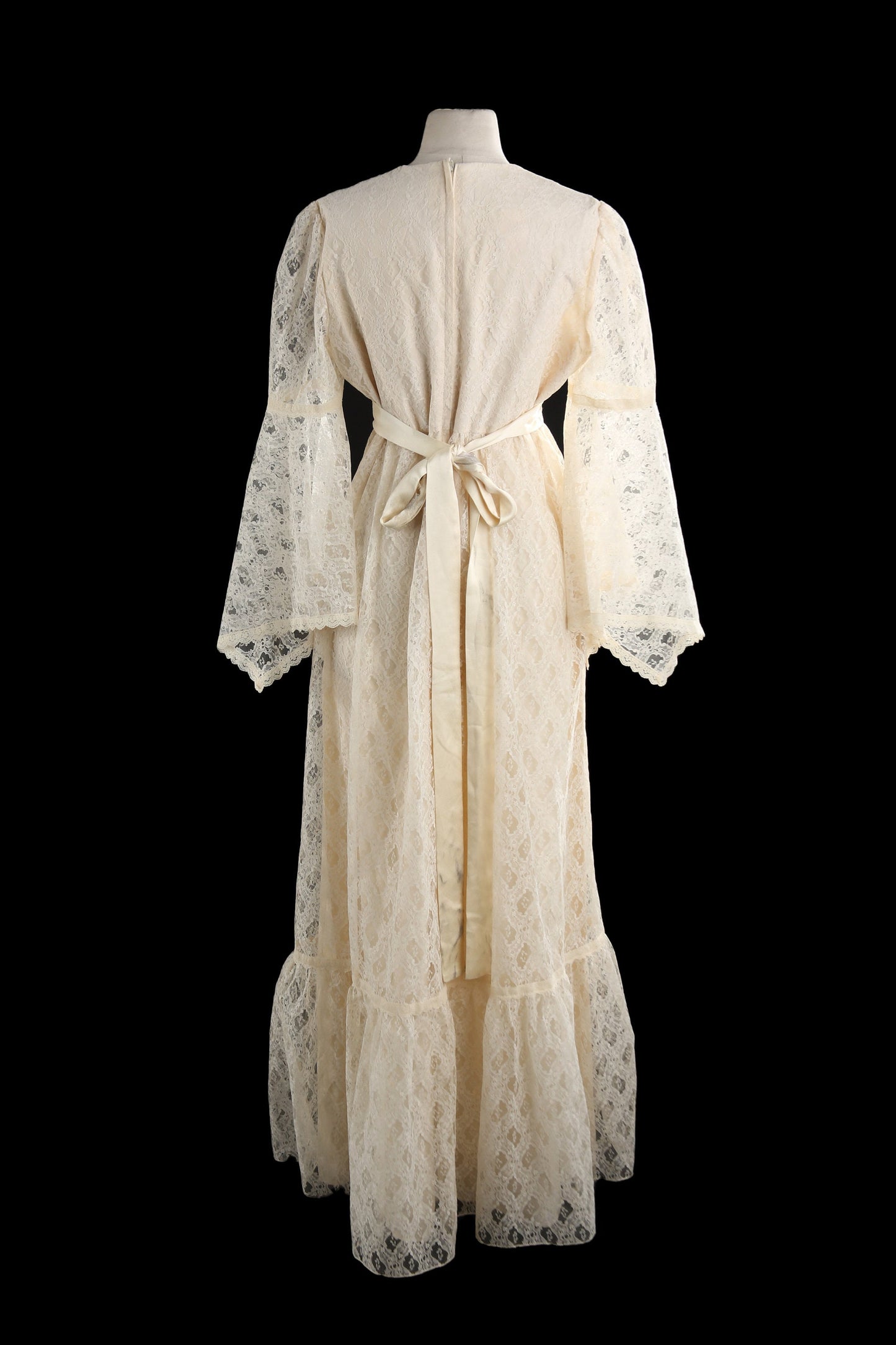 Vintage Prairie Long Sleeve Summer Boho Dress by Candi Jones - Estimated Era 1970's - 1980's