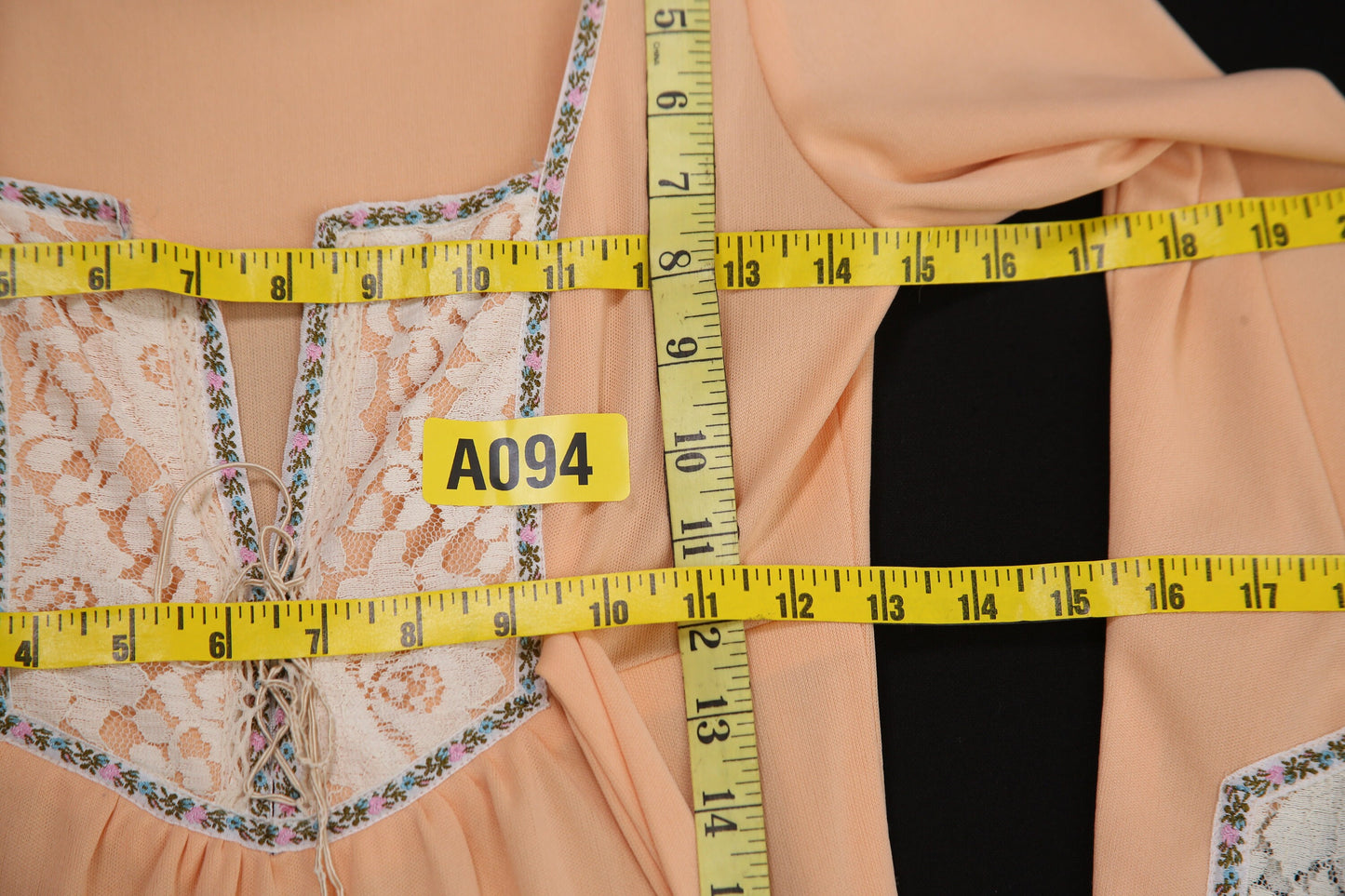 1970s Women Orange Summer Boho Dress with Back waist Belt and Chest Lace Closure