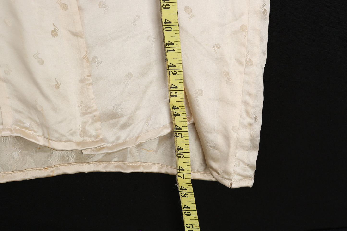 Vintage Pajama Robe with Red Embroidered Dragon - Estimated Era 1970's - 1980's