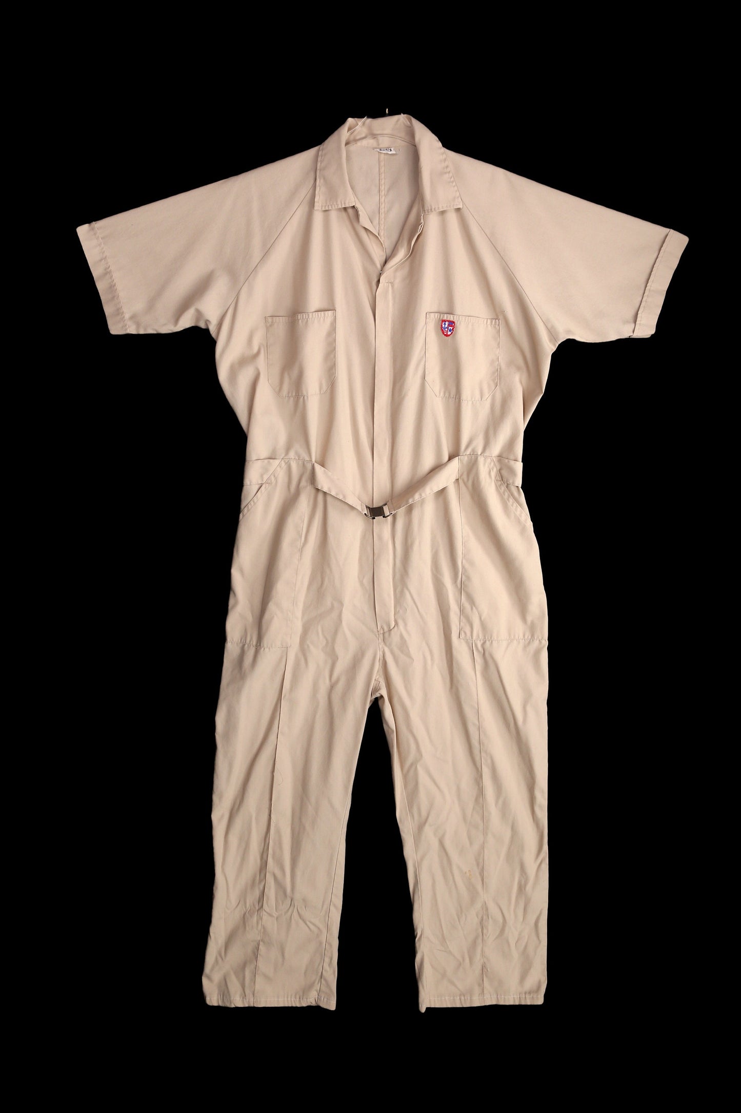 1970's Men Biege Coveralls - Jumpsuit