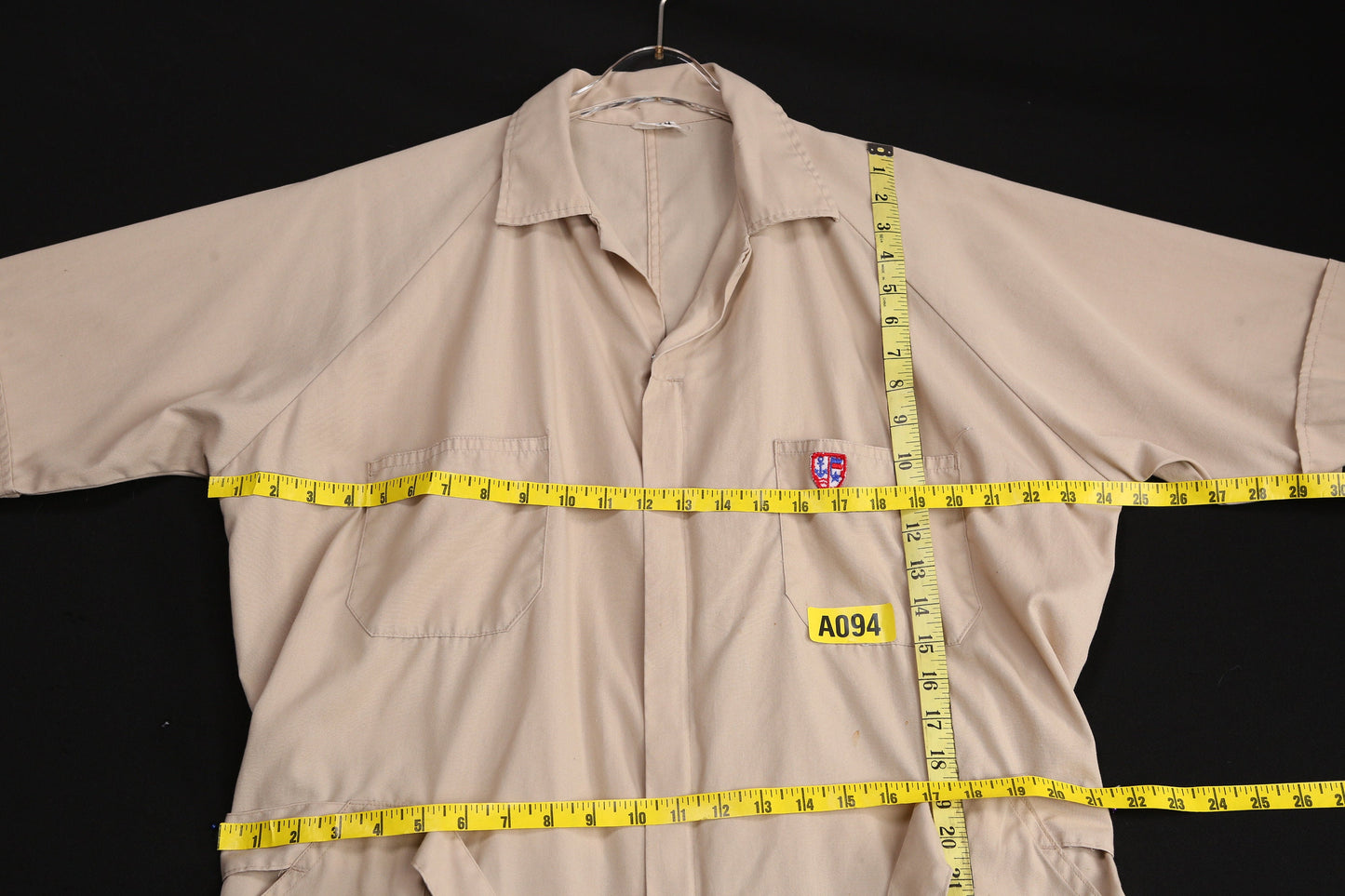 1970's Men Biege Coveralls - Jumpsuit