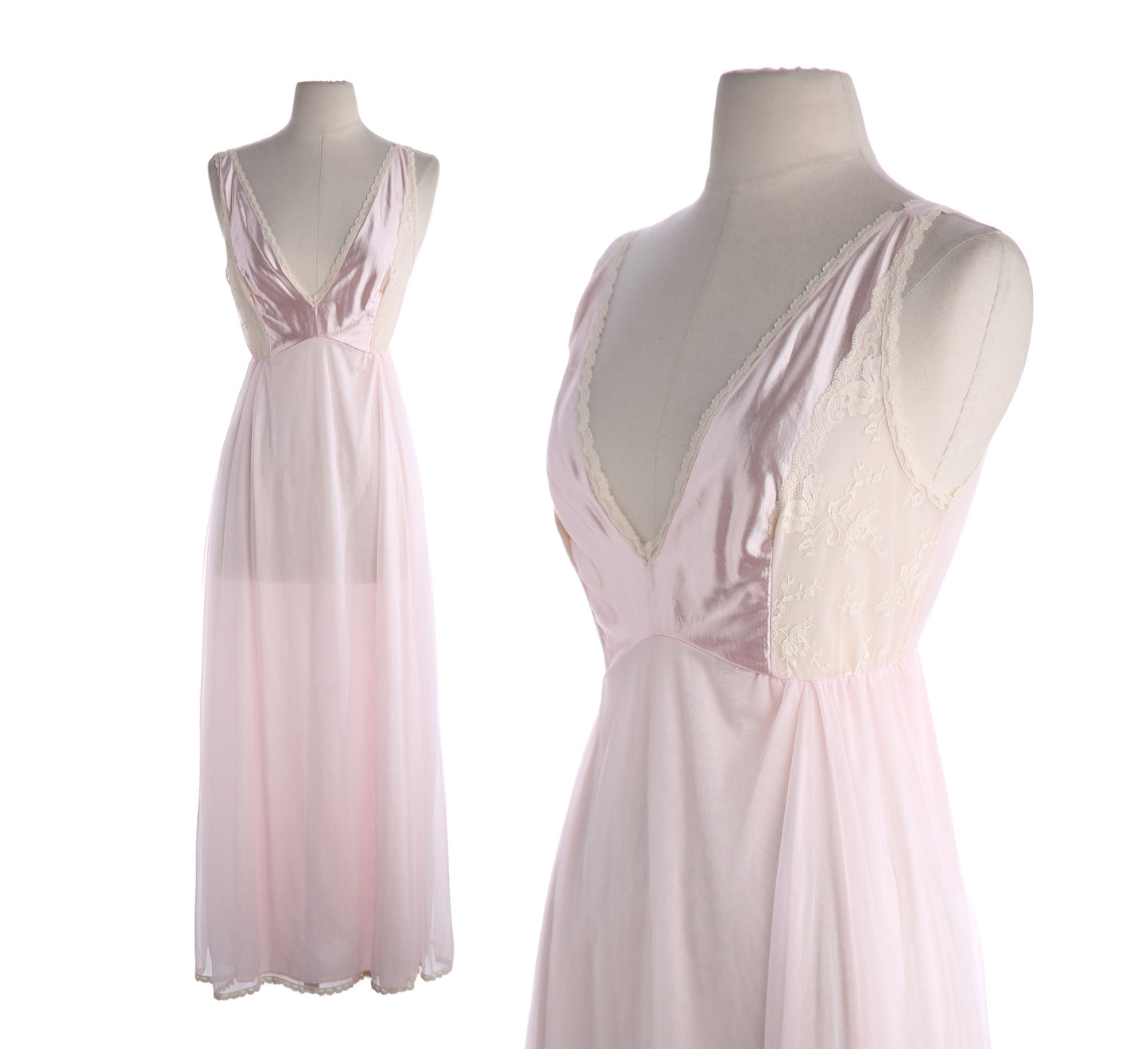 Vintage Women's Pink Nightgown Dress