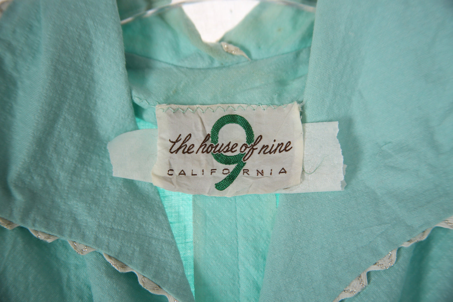 1950's Women Green Button Down Casual Dress