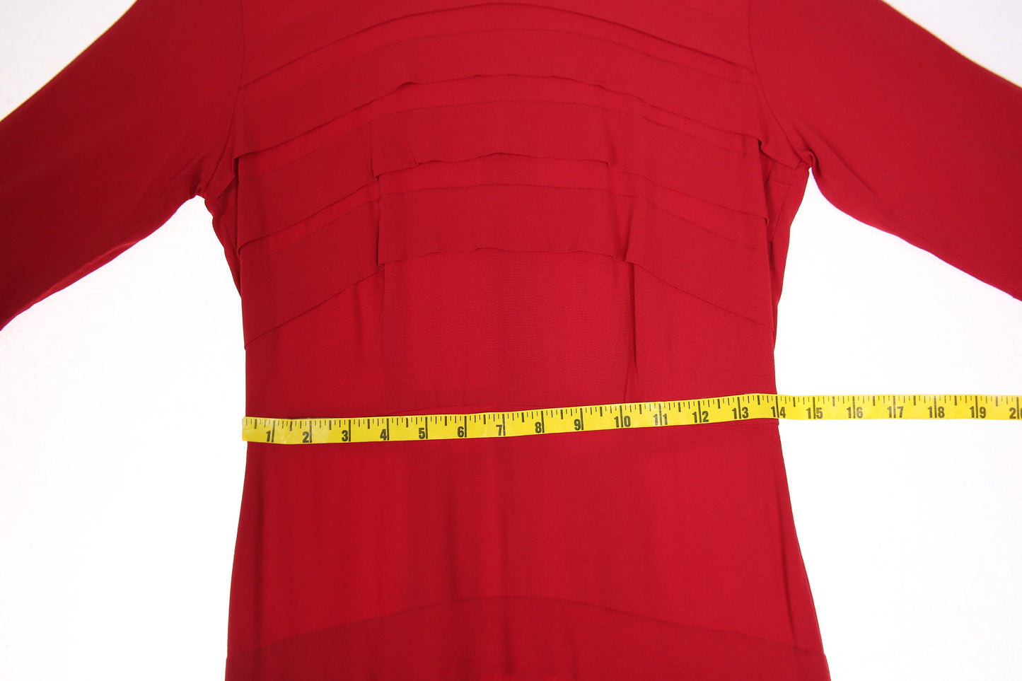 1940s Women Red Evening Dress