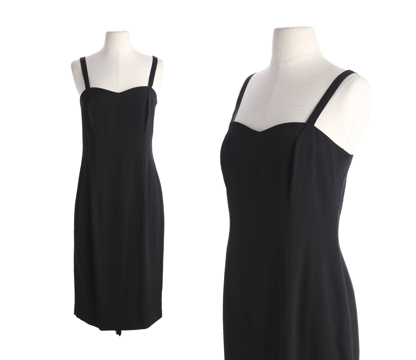 Y2K Black Slip Evening Dress