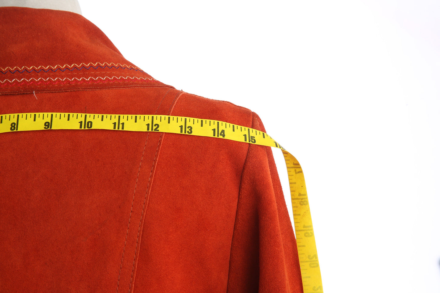 Vintage Women's Orange Suede Coat by Cassy Jack - Made in Canada - - Estimated Era 1960's - 1970's