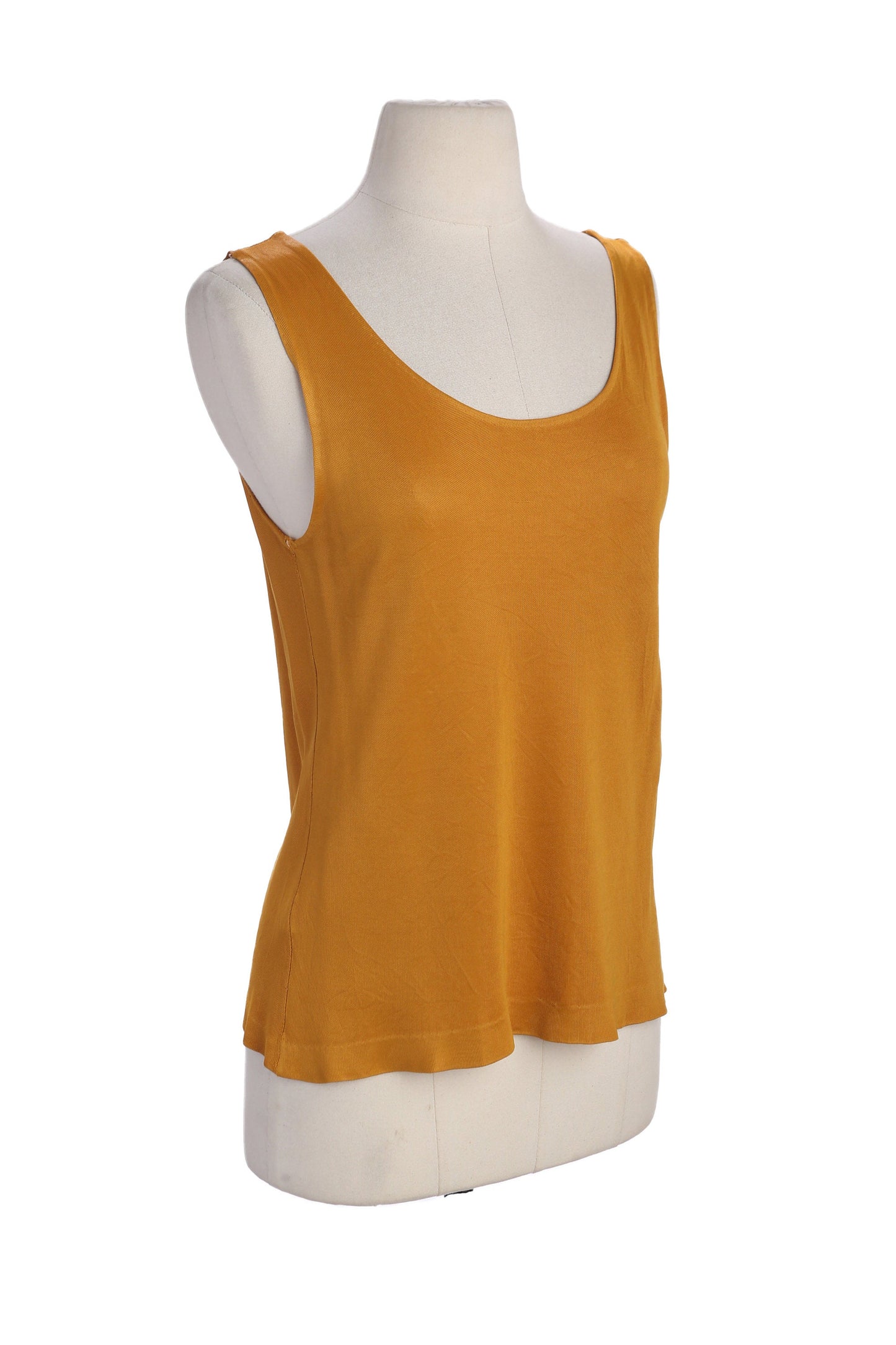 Vintage Women Yellow Sleeveless Casual Top - Estimated Era 90s - Y2K