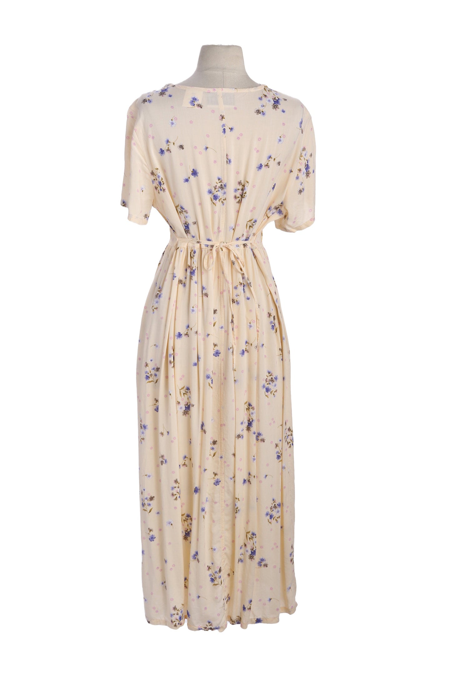 90s Women Floral Print Long Summer Casual Dress by Erika Studio