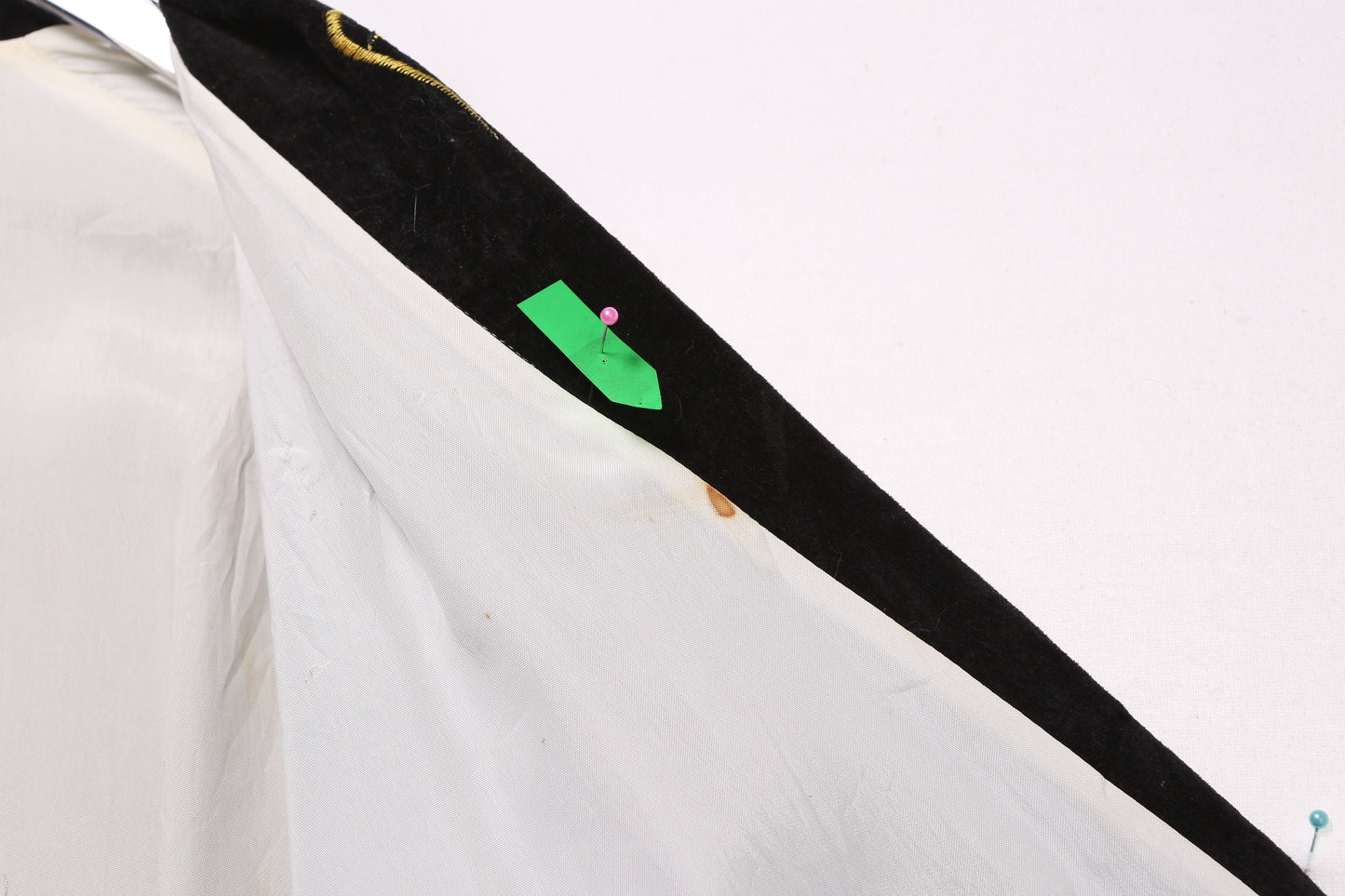 Vintage Men's Night Robe with Purple Brocade Pattern - Estimated Era 1950's - 1960's