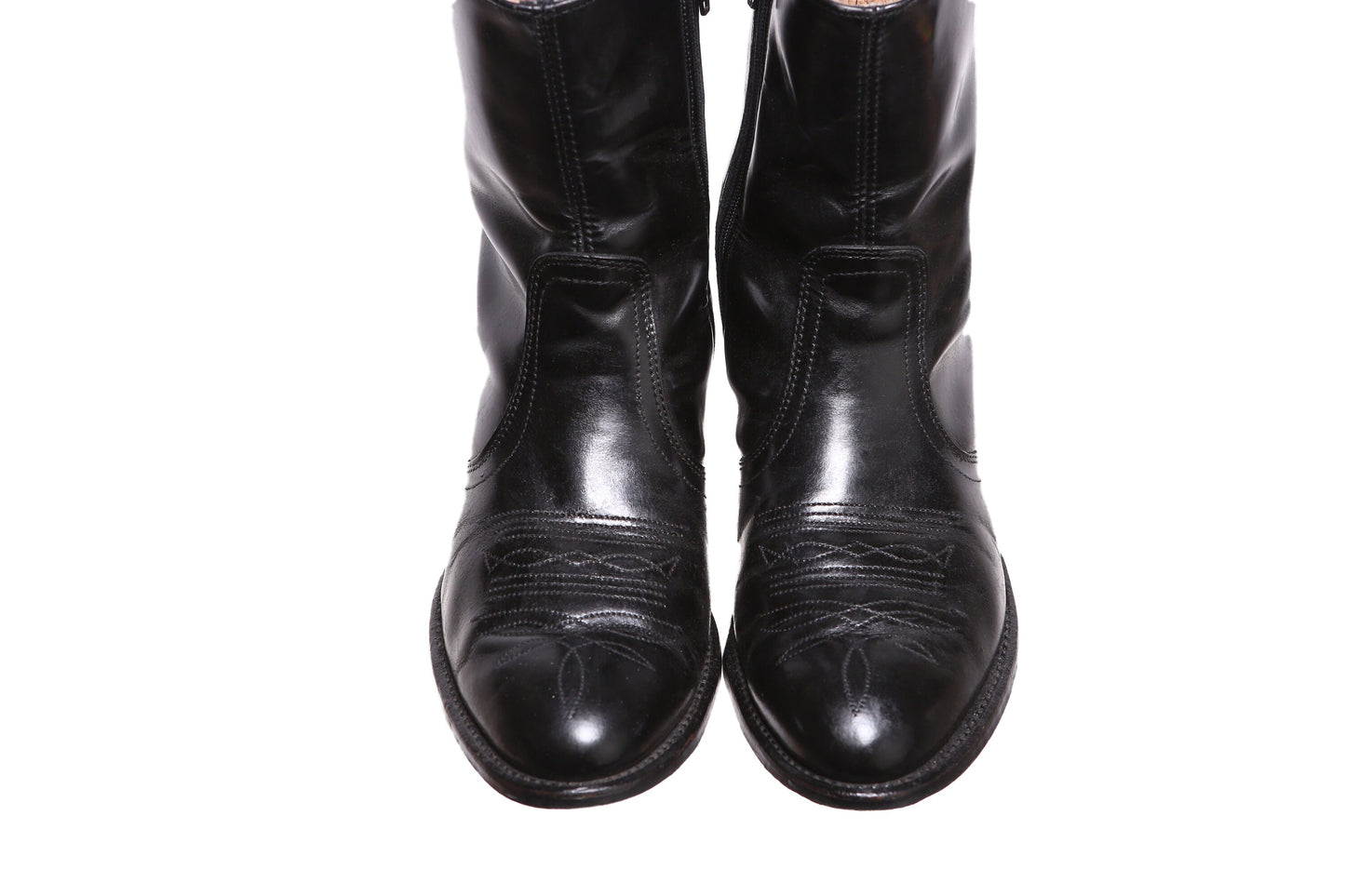 Vintage Western Boots - Size 8 1/2 D - Made in USA - Est Era 1980's - 1990's