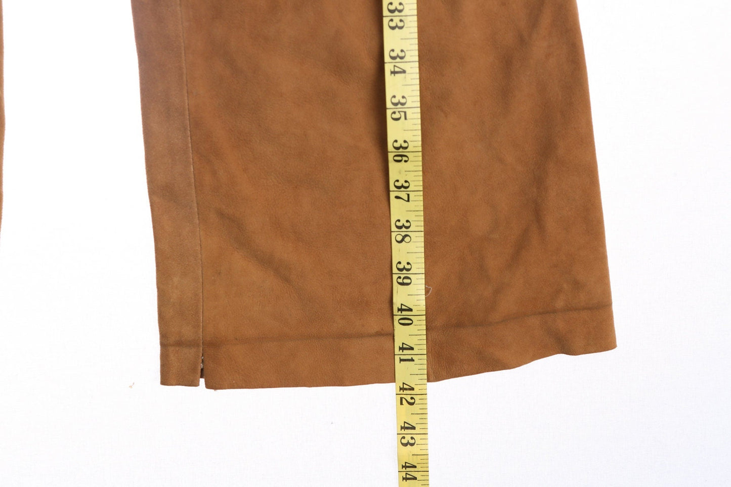 Vintage Men Leather Bell Bottom Pants