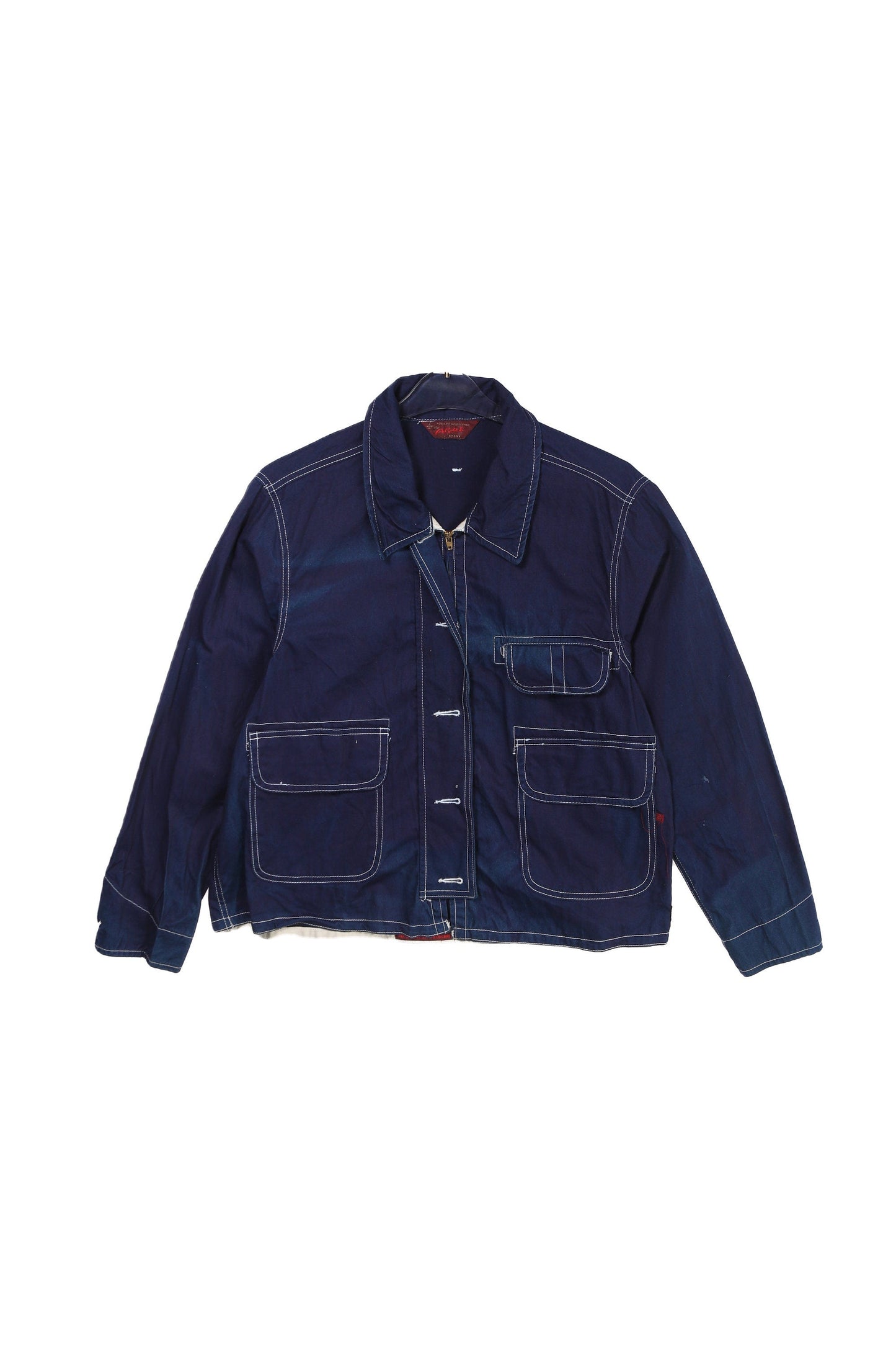 Vintage Women's Blue Zipper Jacket by Adriano Goldschmied