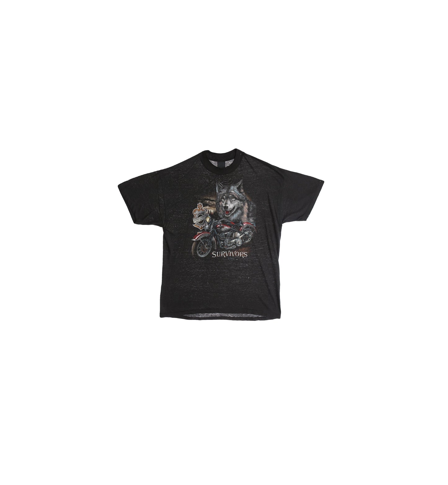 Harley Davidson Survivors - Vintage Graphic T-shirt - 3D Emblem