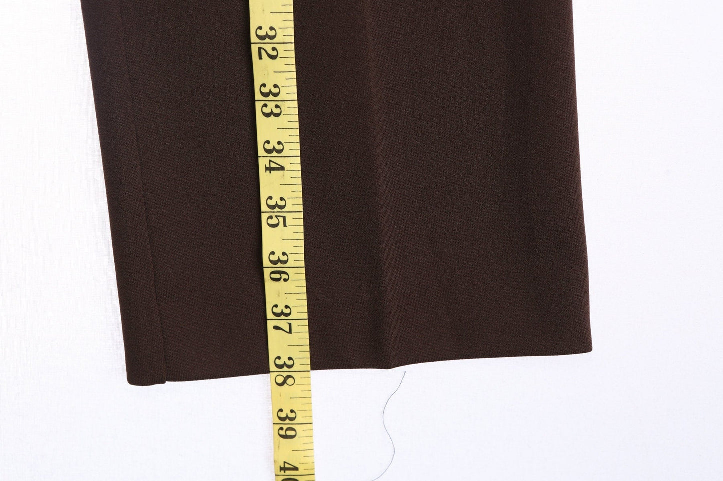 70's Women Brown Poly Casual Pants - Disco - Mod