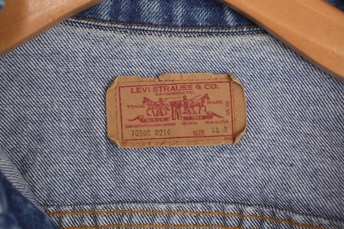 Levi's Denim Jacket / Made in USA / San Francisco / Dark Wash