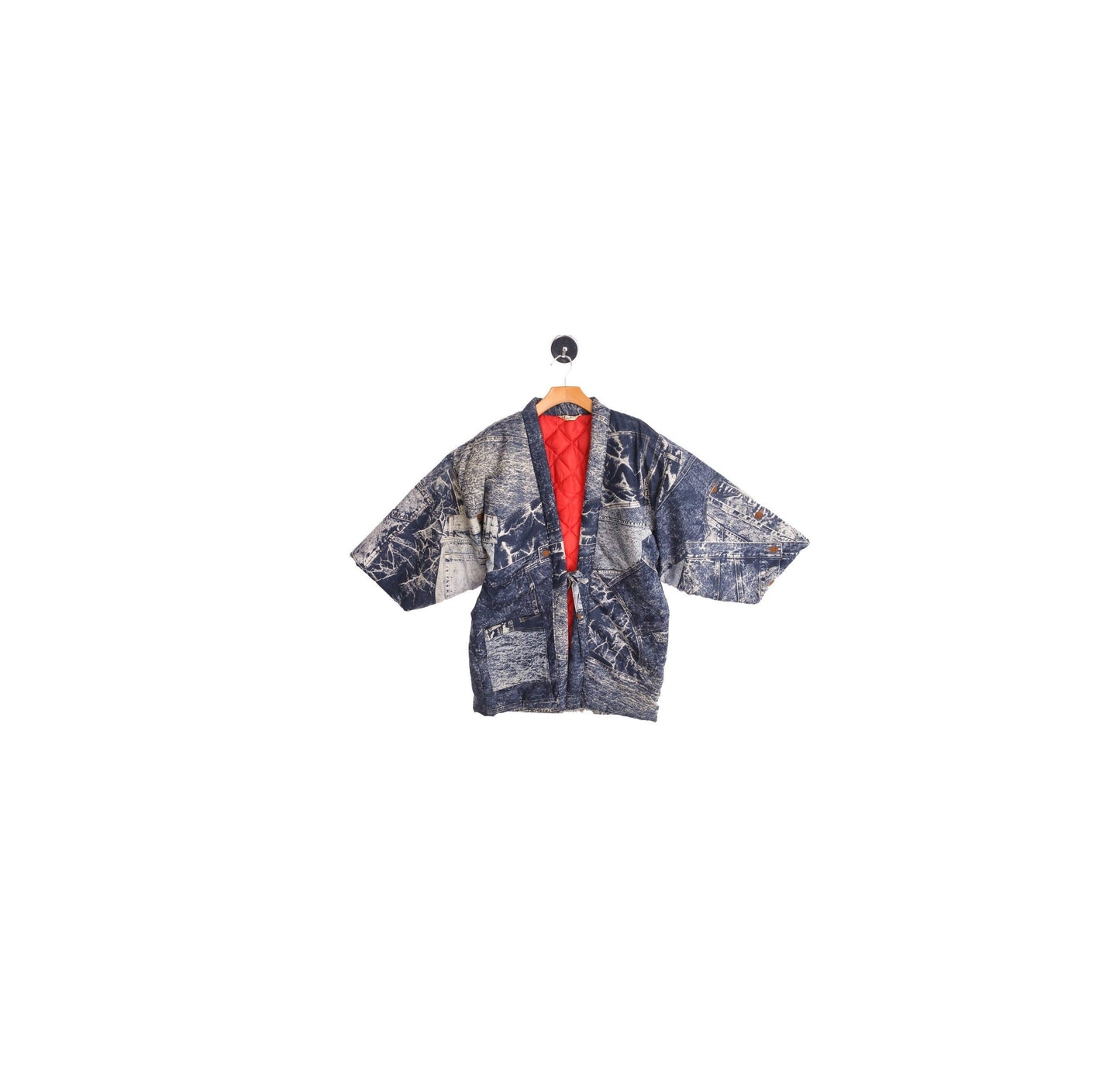 Vintage Denim Print Costume Made Jacket with Tennis Wimbledon Back Print
