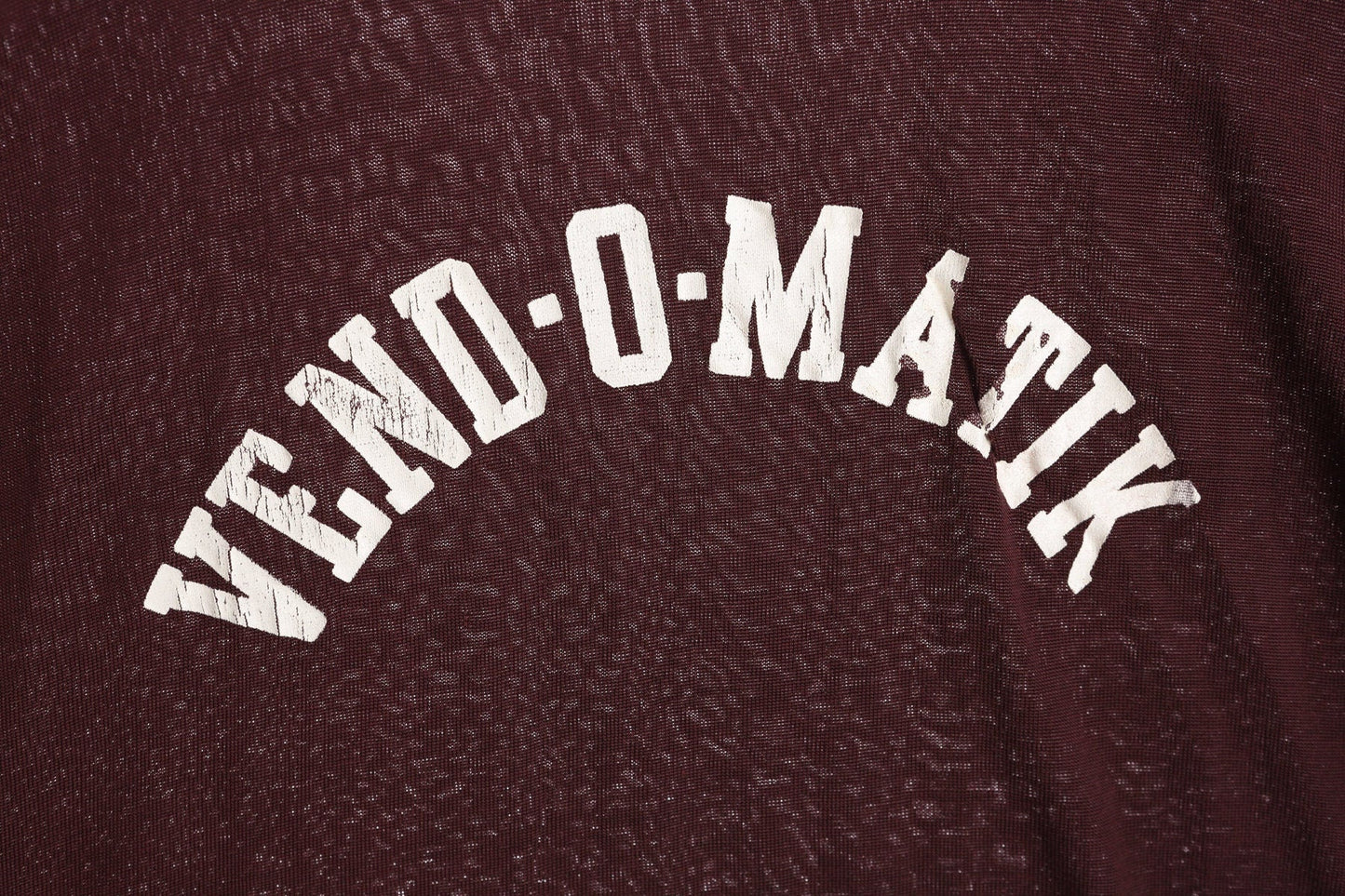 Vintage Jersey - Red White - Short Sleeve - Vend-O-Matik Print - Athletic Wear by Mason - Made in USA