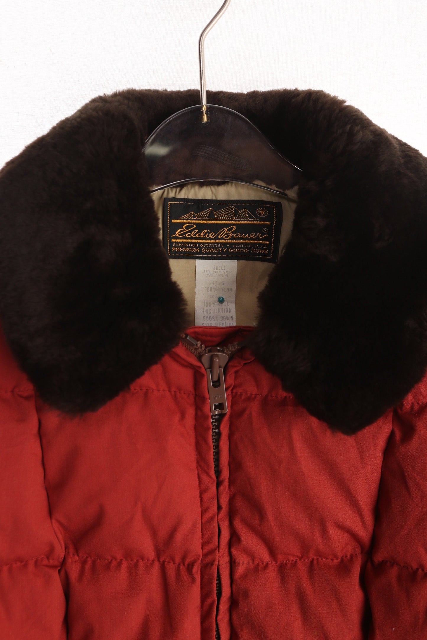 Vintage Women's Down jacket with Faur Fur Collar by Eddie Bawer