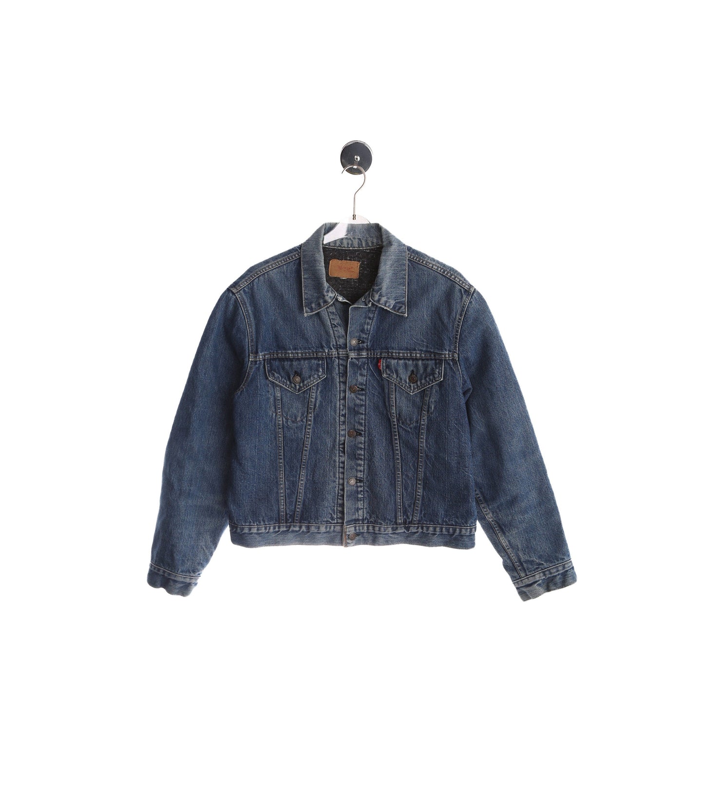 Vintage Levi's Trucker Denim Jacket with Wool Lining / Estimated Era 70's - 80's