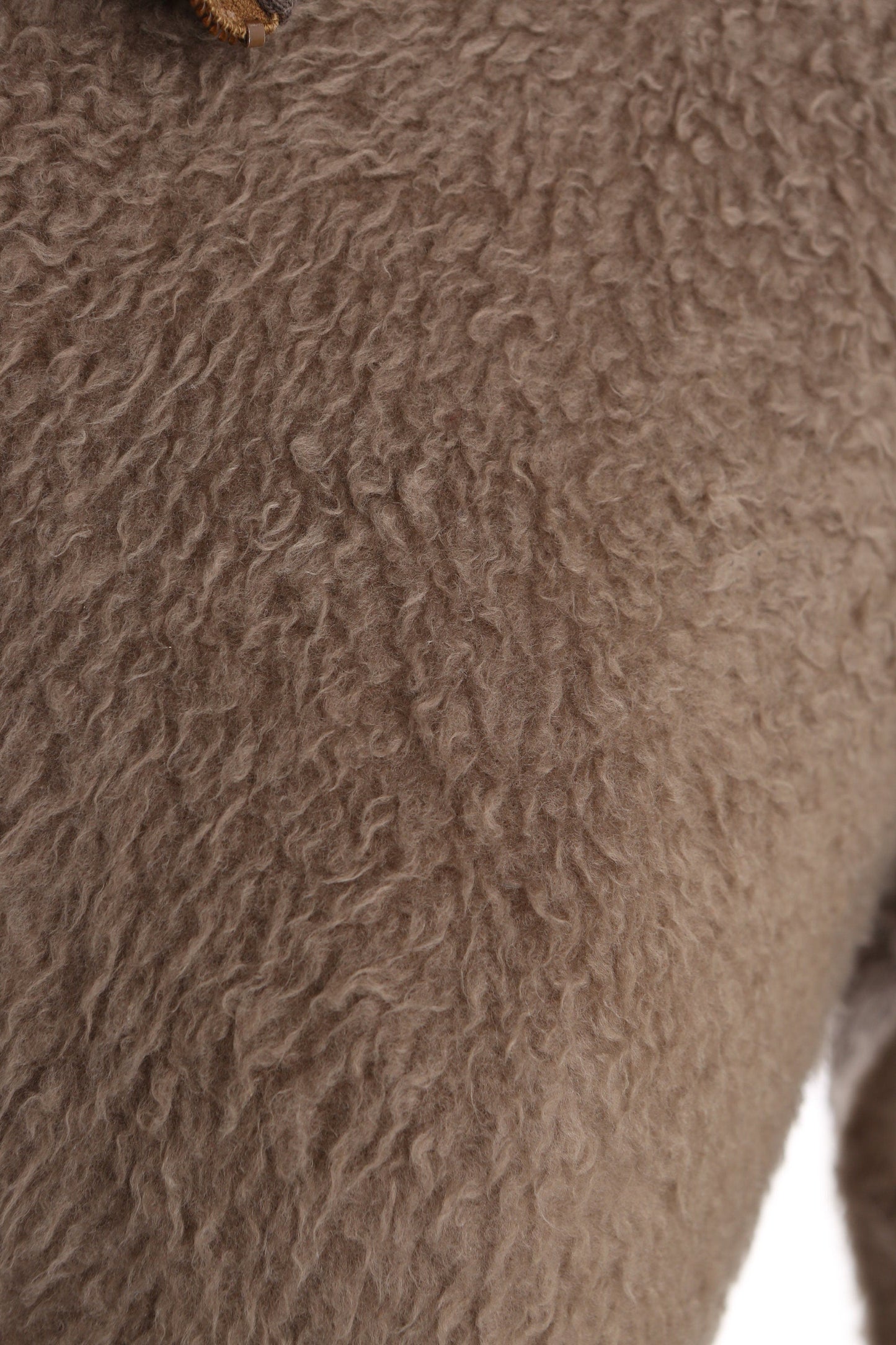 Vintage Men's Brown Mohair Half Zipper Sweatshirt