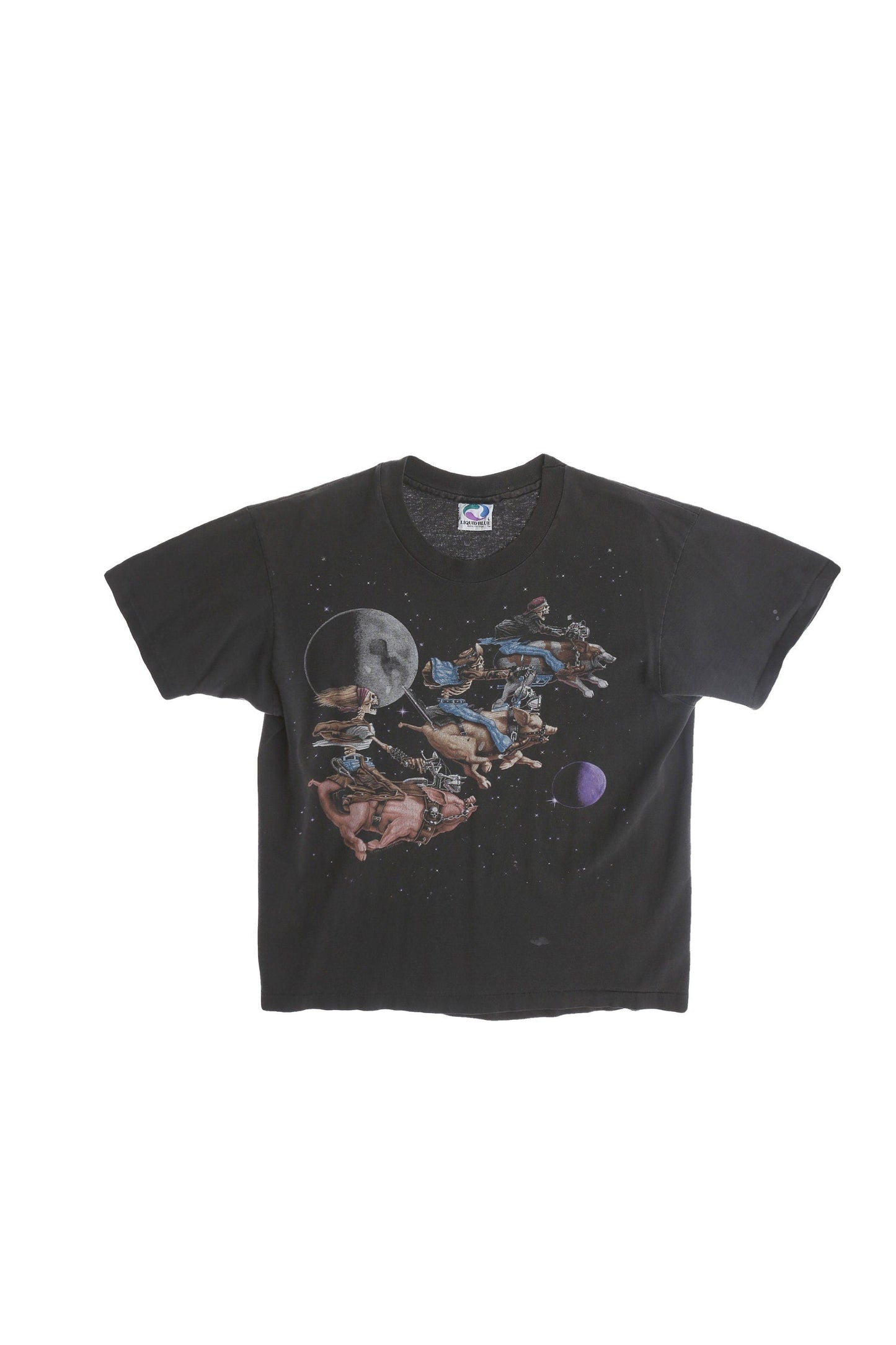 Vintage Biker Graphic T-shirt by Liquid Blue